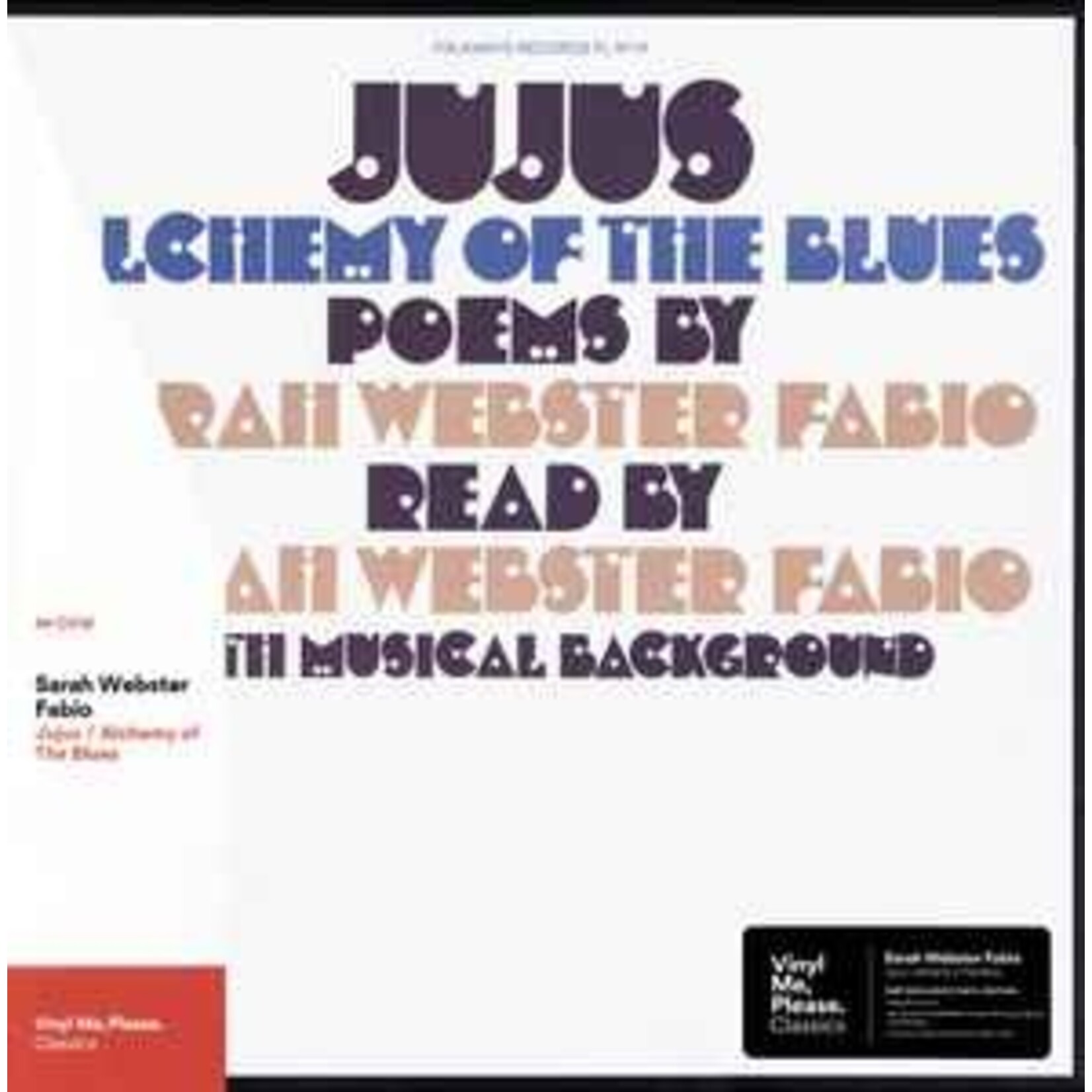 [New] Fabio, Sarah Webster: Jujus/Alchemy Of The Blues (180g) [VINYL ME, PLEASE]