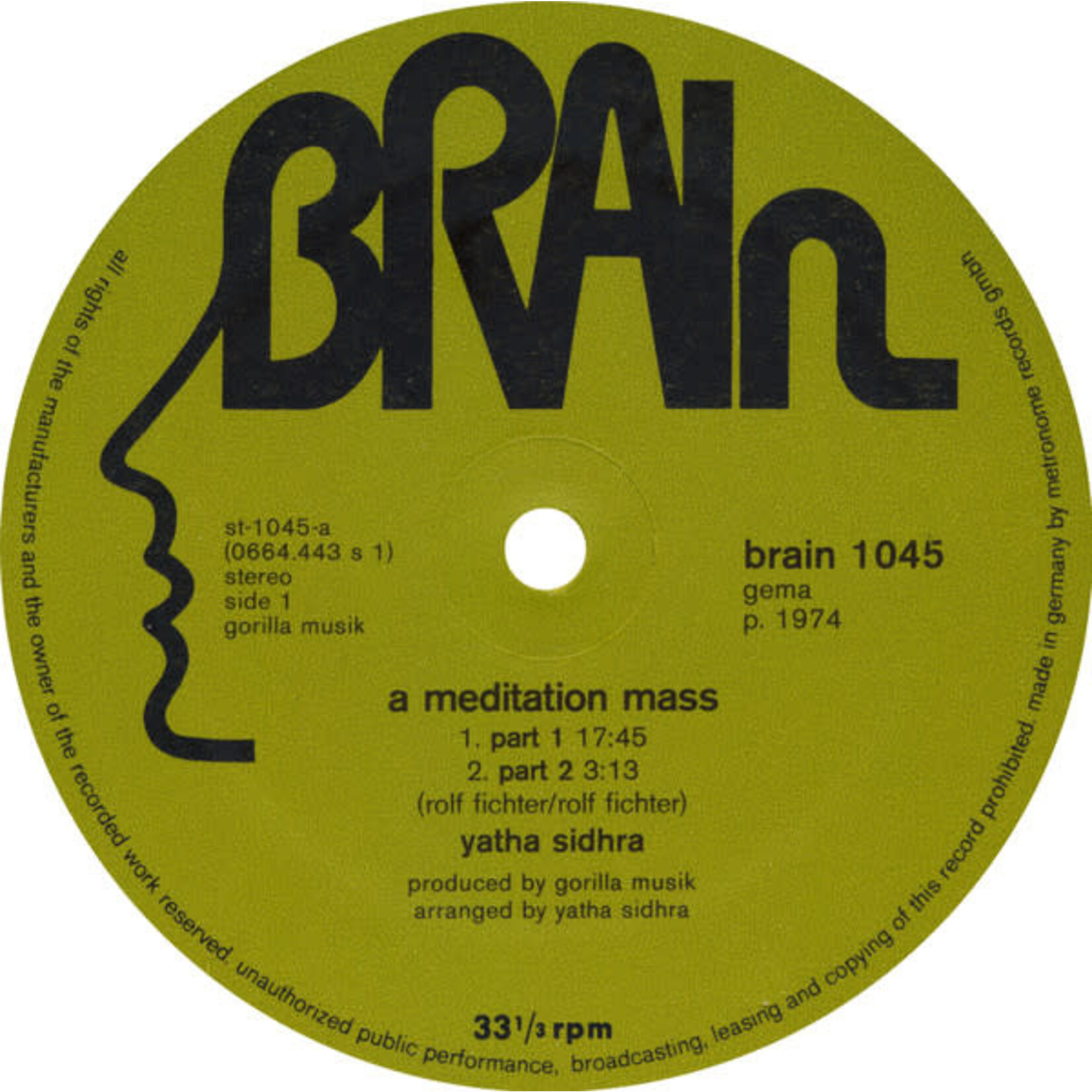 [Kollectible Vinyl] Yatha Sidhra: A Meditation Mass