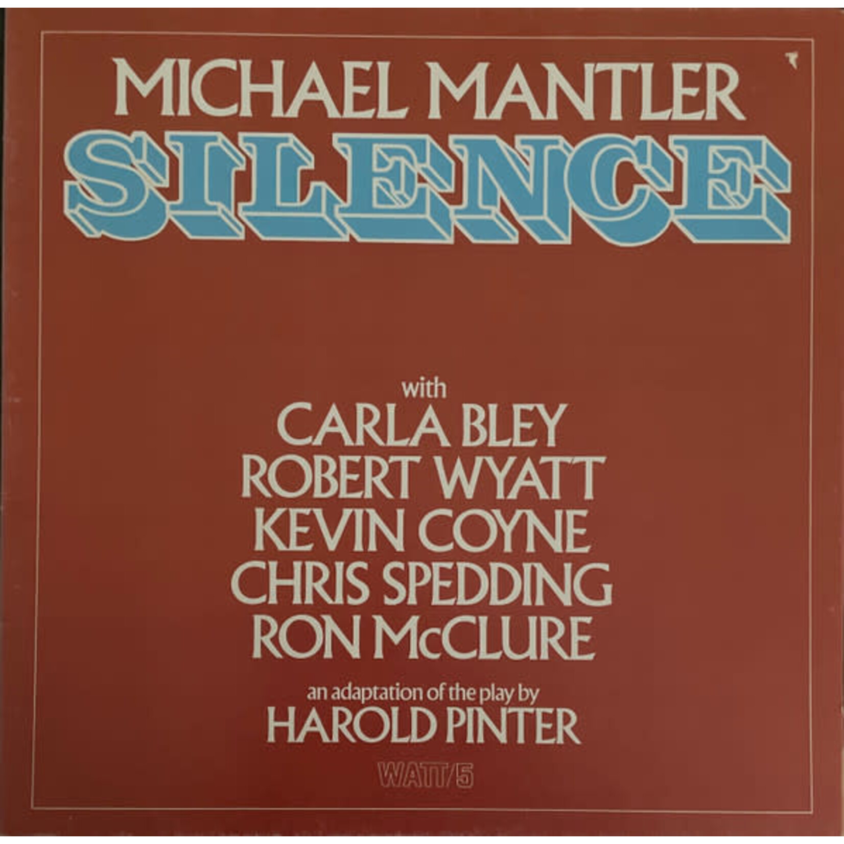 [Kollectible Vinyl] Mantler, Michael: Silence (1977, Germany, Fusion, VG+) [WATT]
