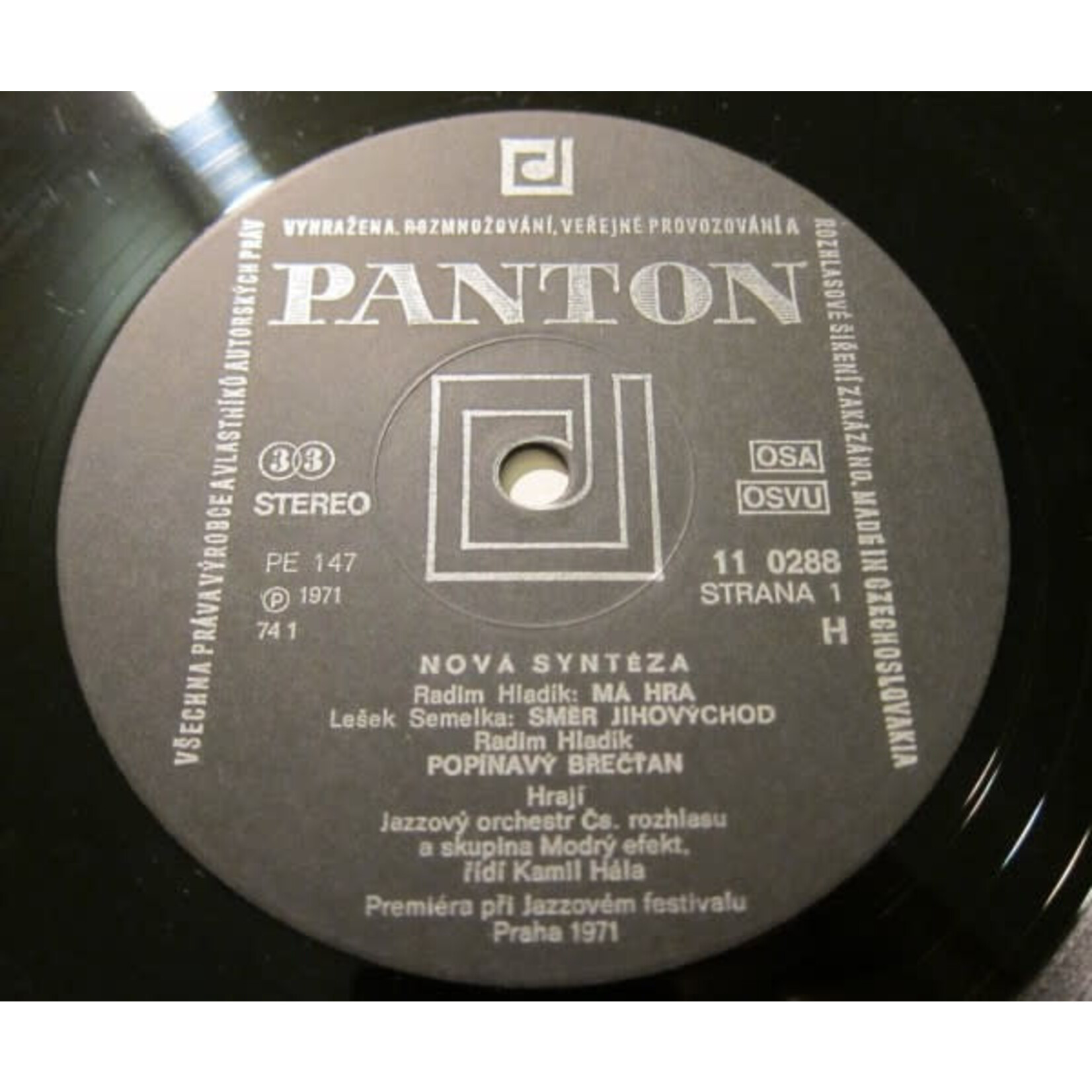 [Kollectible Vinyl] Blue Effect: Nová Syntéza [PANTON]