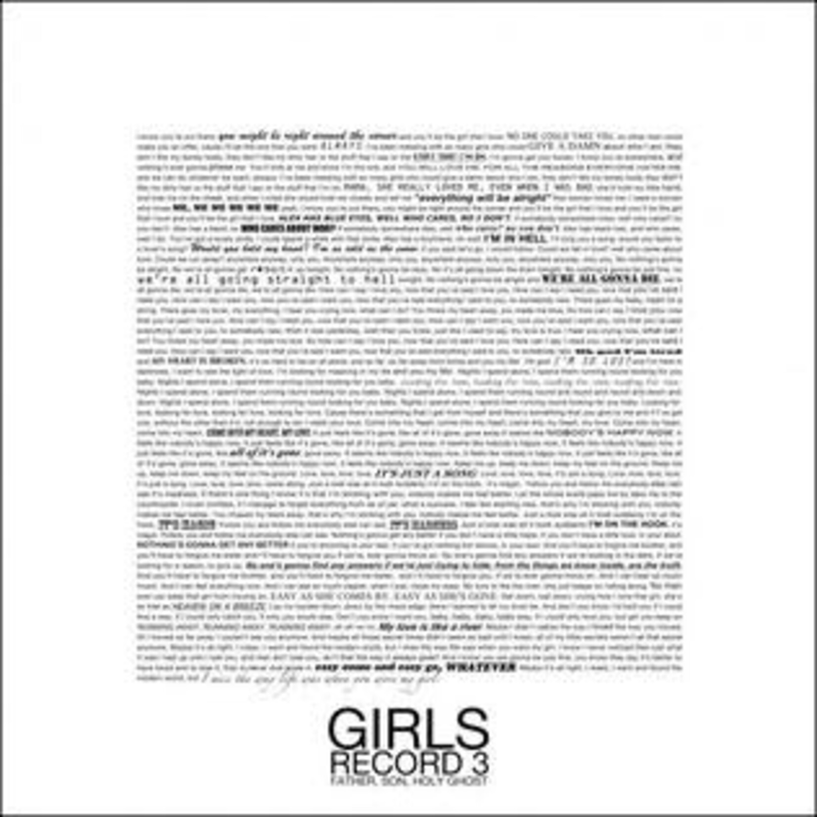 [New Vinyl] Girls: Father, Son, Holy Ghost [CAROLINE / EMI]