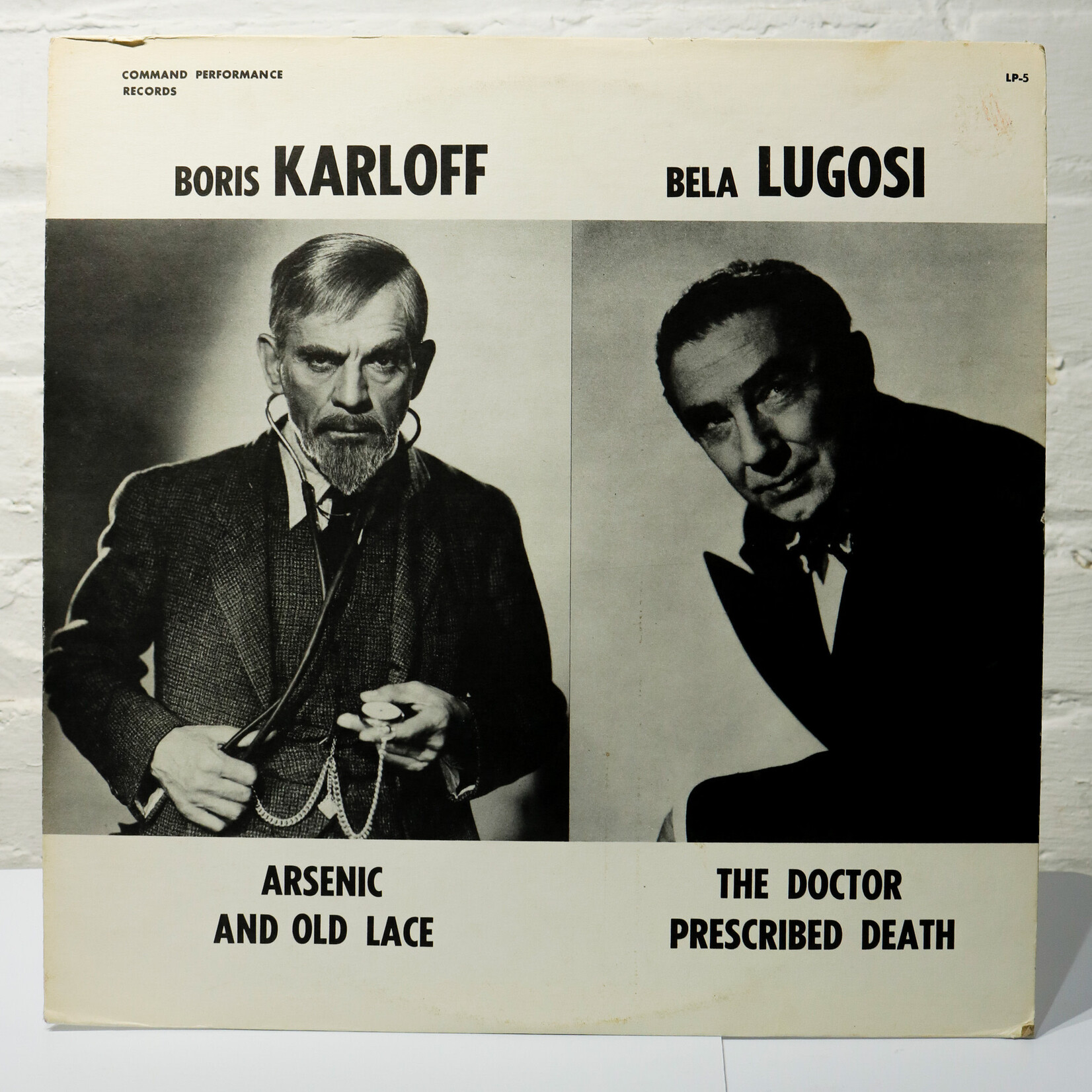 [Nick's Disk Pics] Karloff, Boris & Bela Lugosi: Arsenic and Old Lace/ The Doctor Prescribed Death [COMMAND PERFORMANCE]