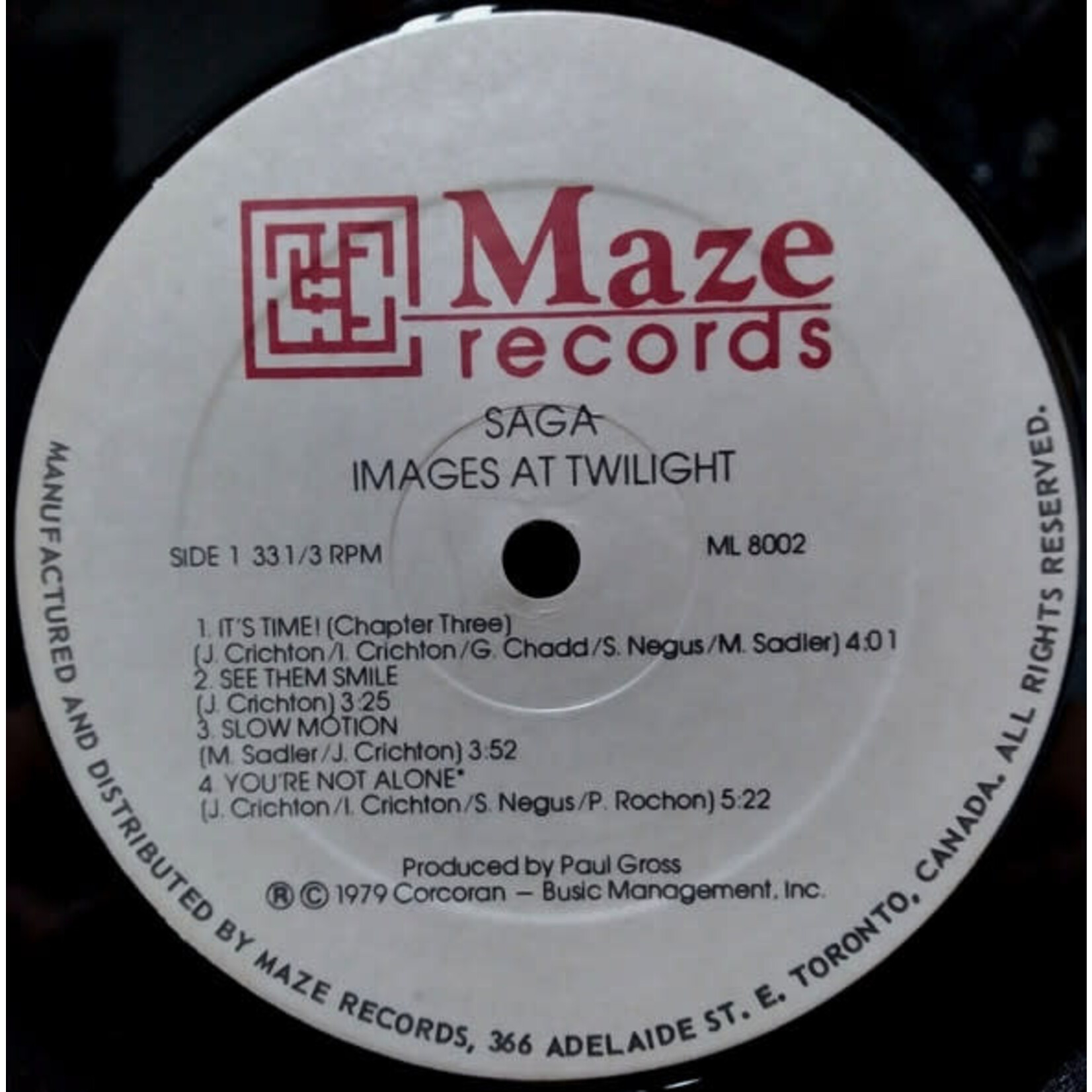 [Kollectible Vinyl] Saga: Images At Twilight (1979, Canada, Sealed, Rock) [MAZE]