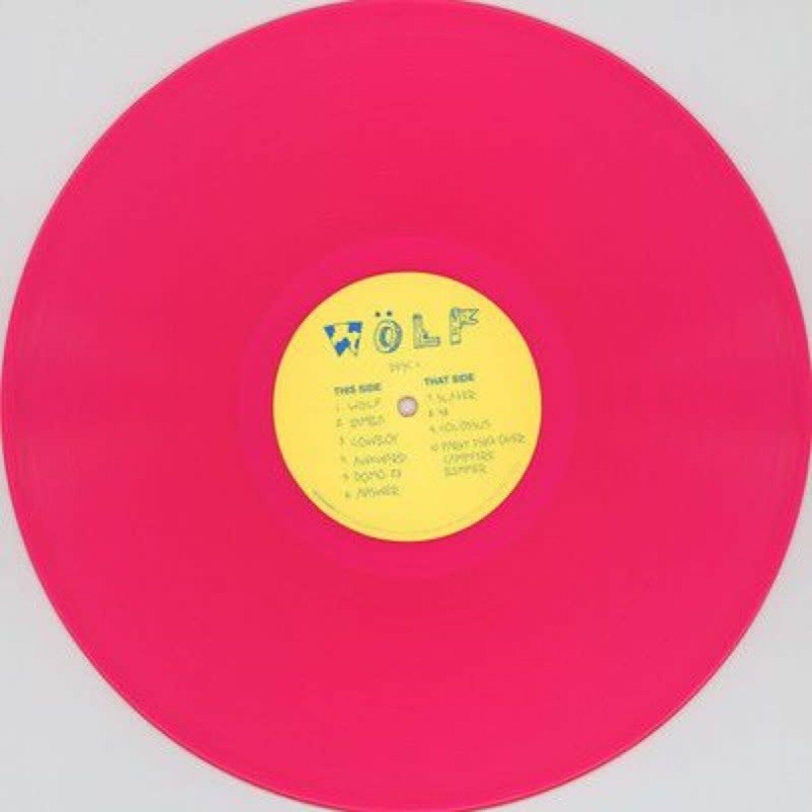 [Kollectible Vinyl] Tyler The Creator: Wolf (Pink Vinyl Edition)(2014, USA, VG+, Hip Hop) [ODD FUTURE]