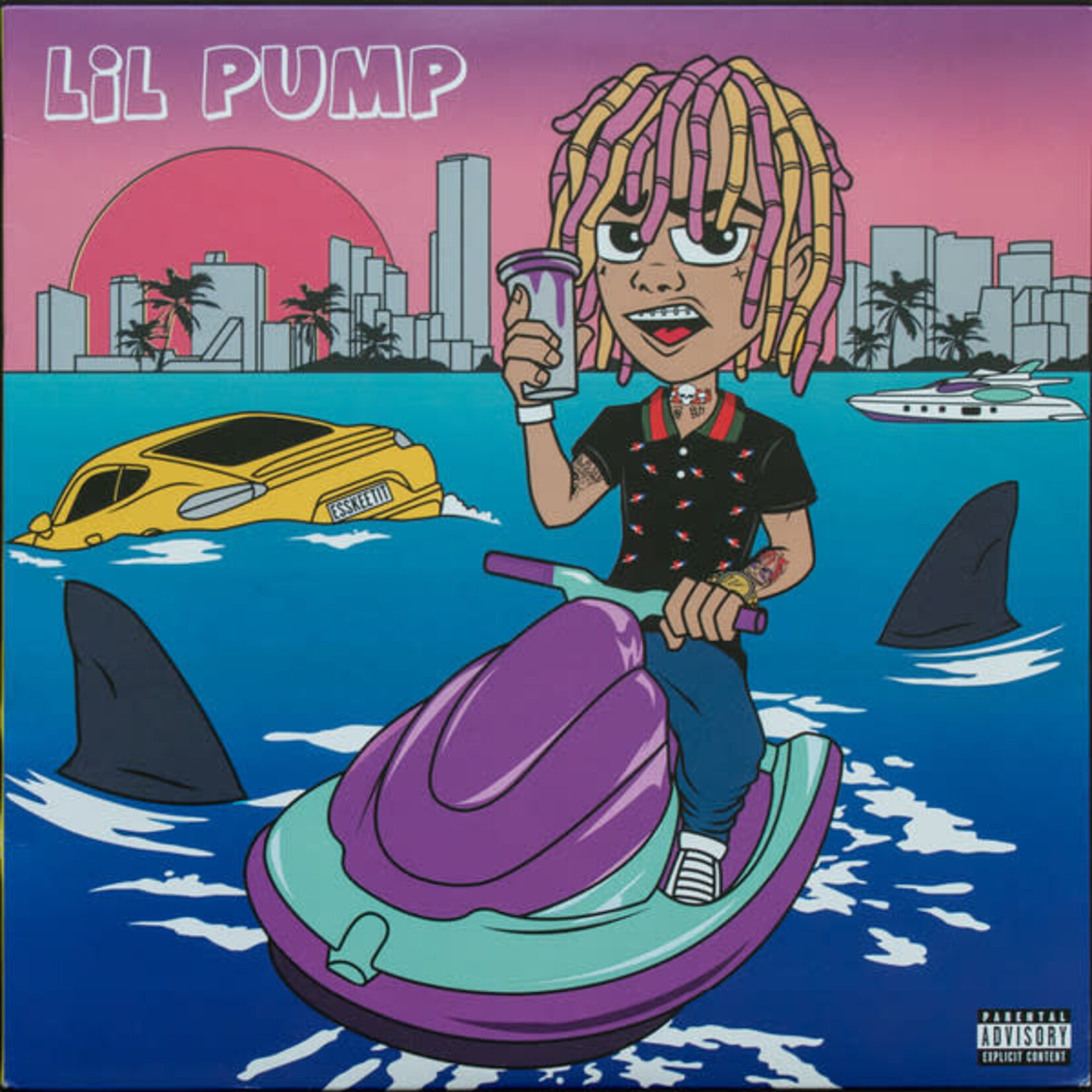 [Kollectible Vinyl] Lil Pump: self-titled (Pink Vinyl Ed)(2018, USA, VG+, Hip Hop) [WARNER]
