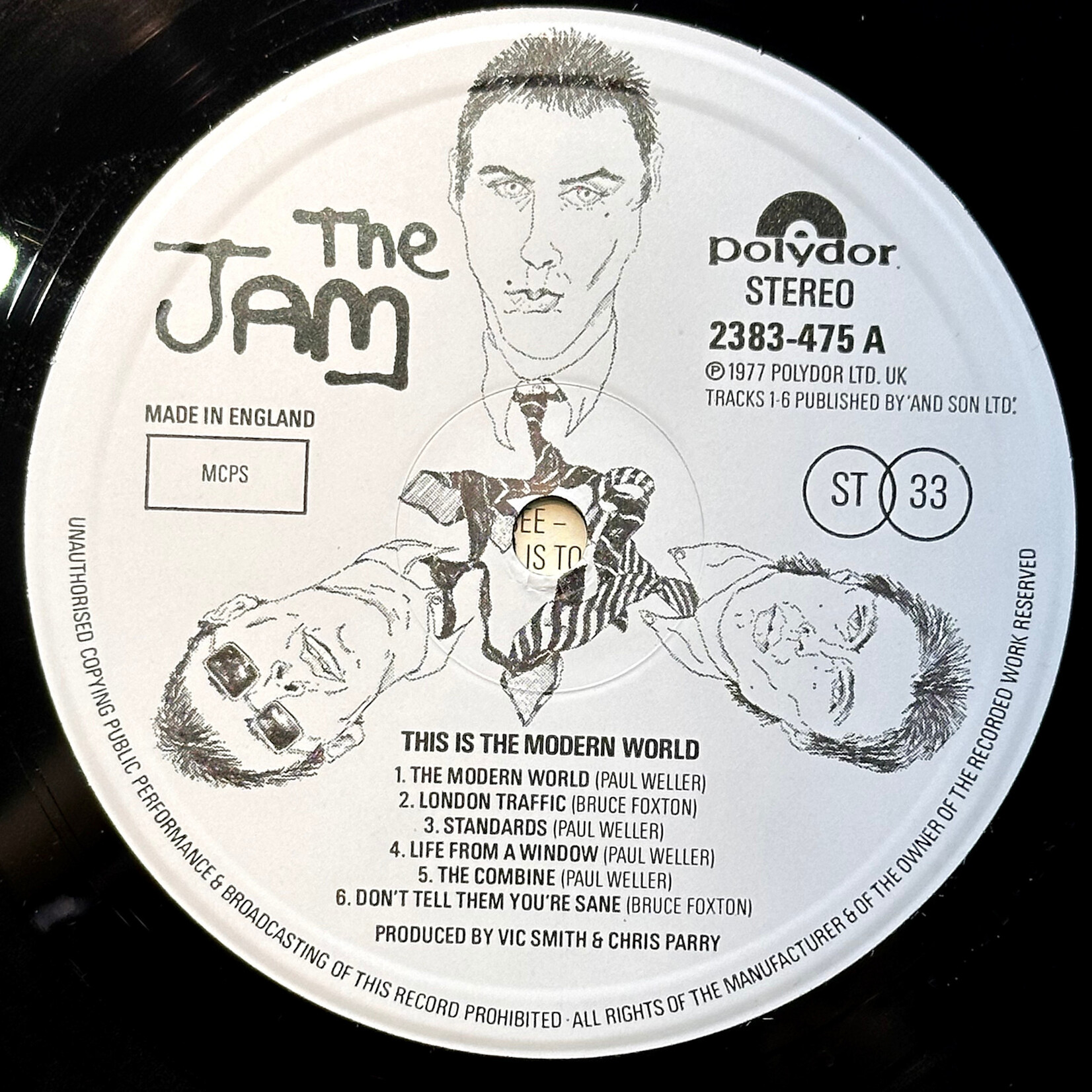 [Nick's Disk Pics] Jam: This Is The Modern World (1977, 1st UK Press!, VG+) [POLYDOR]