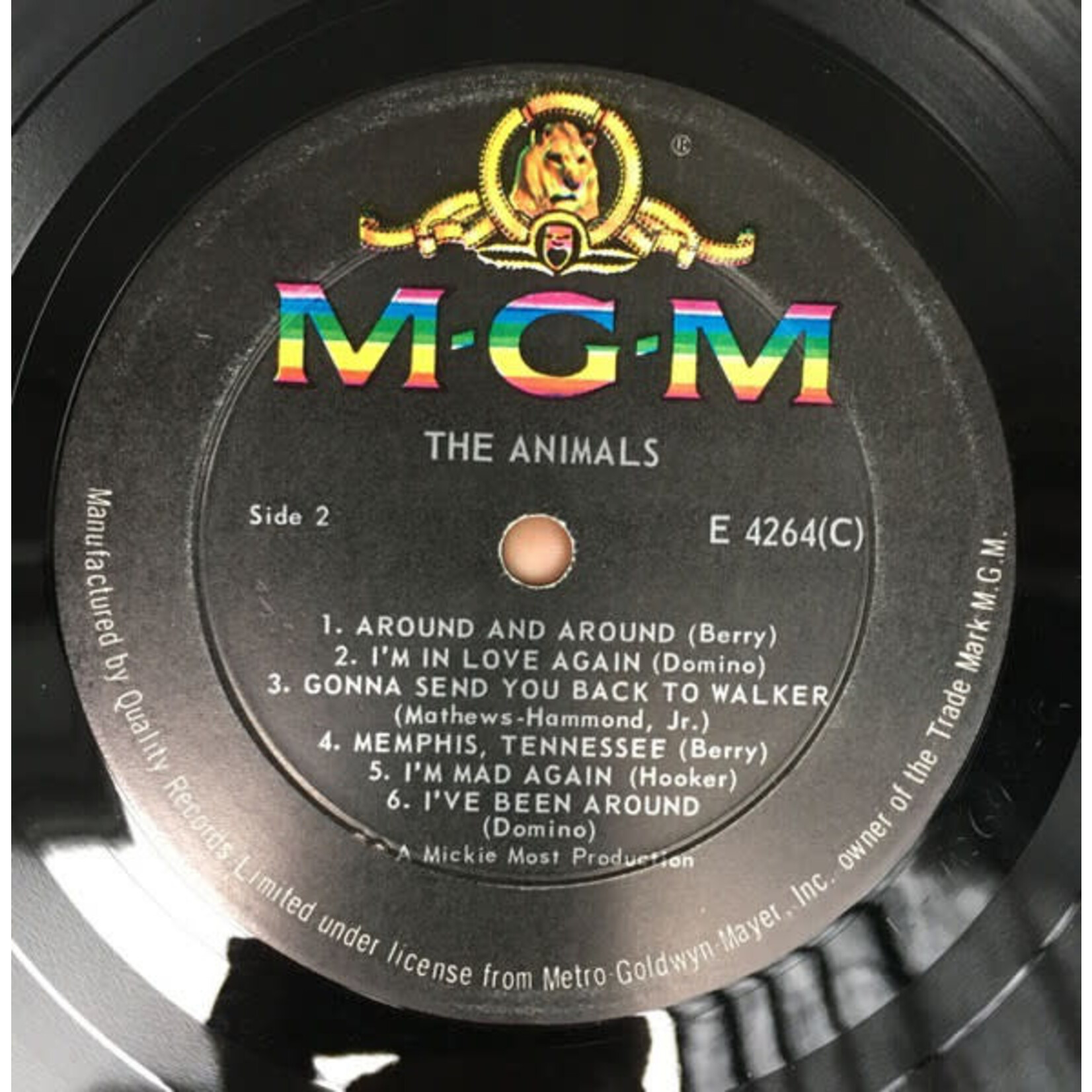 [Kollectible Vinyl] The animals: Self-titled (1964, Canada, early stereo, Pop/rock, VG+) [ MGM]