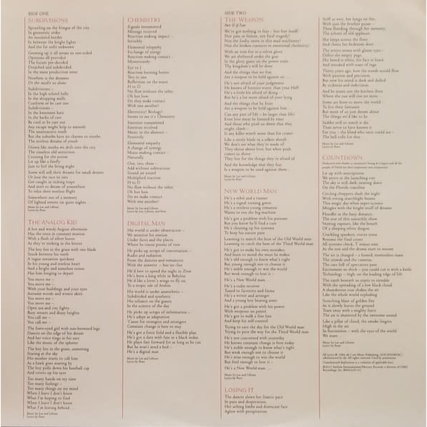 [Kollectibles] Rush: Signals (2015, heavy duty 180/200g vinyl, USA, VG+) [ANTHEM]