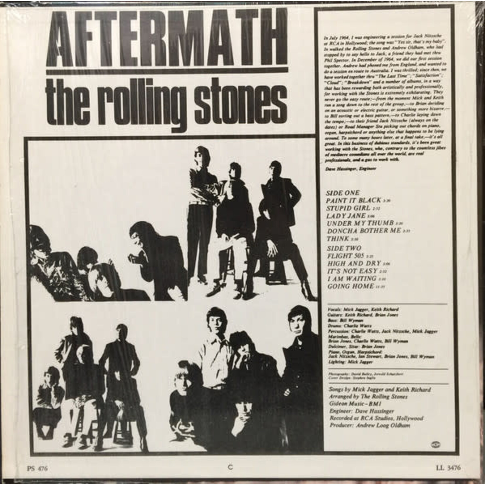 [Kollectible Vinyl] The rolling stones: Aftermath (1966, Canada, Mono in shrink, VG+) [LONDON]