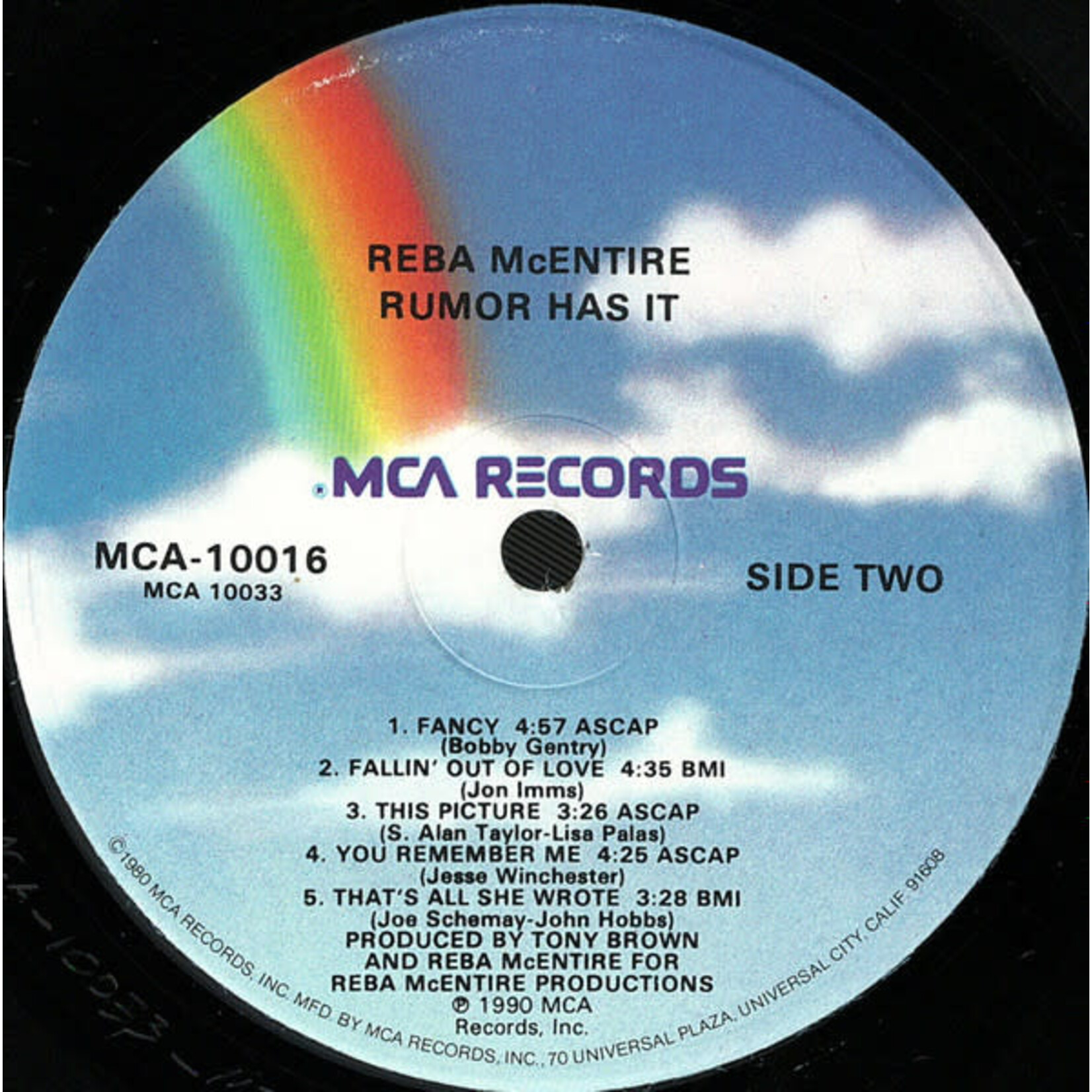 [Kollectible Vinyl] Reba McEntire: Rumor has it (1990, USA, country, VG+) [MCA]