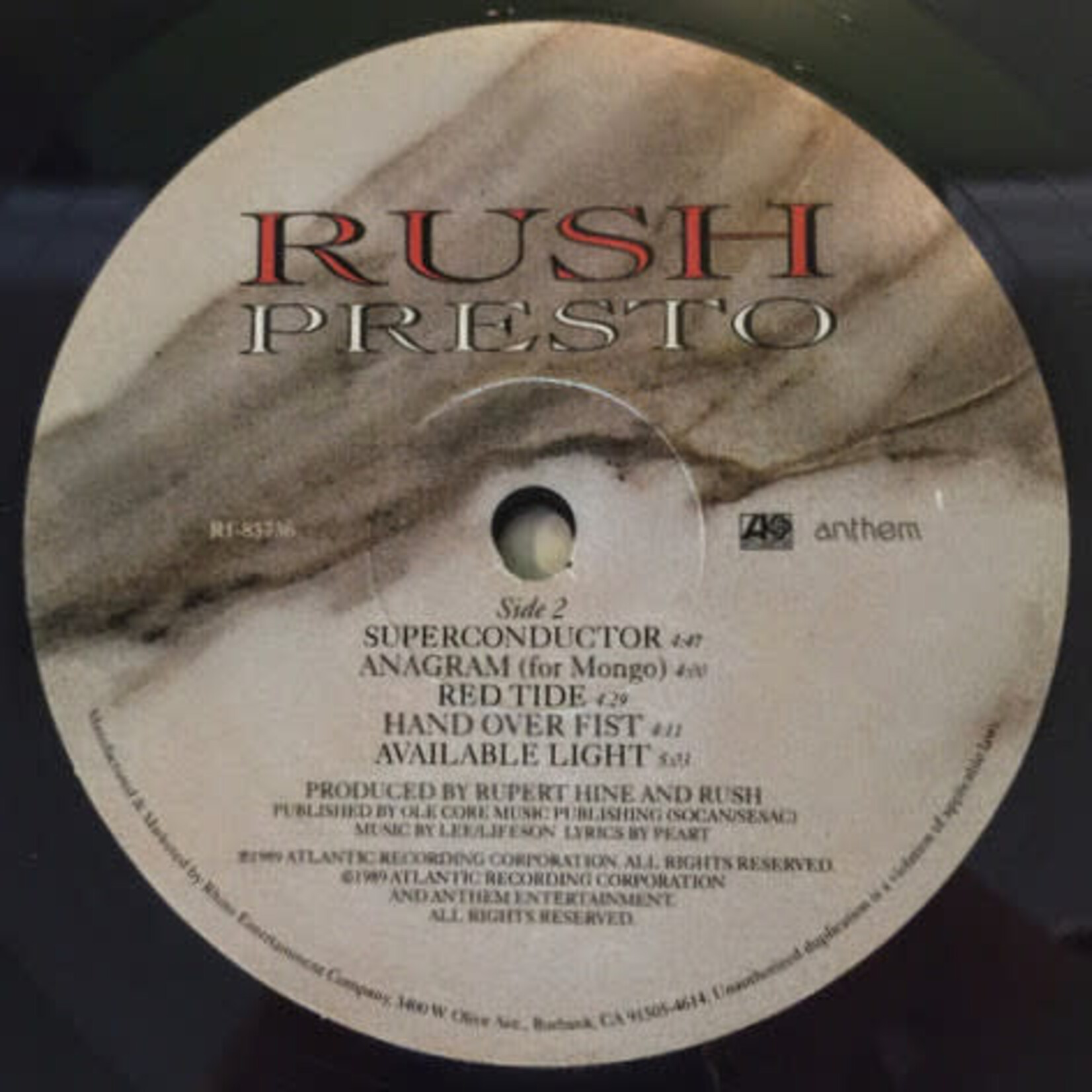 [Kollectibles] Rush: Presto (2015, Zoog remaster, USA, EX, pop/rock) [ATLANTIC]