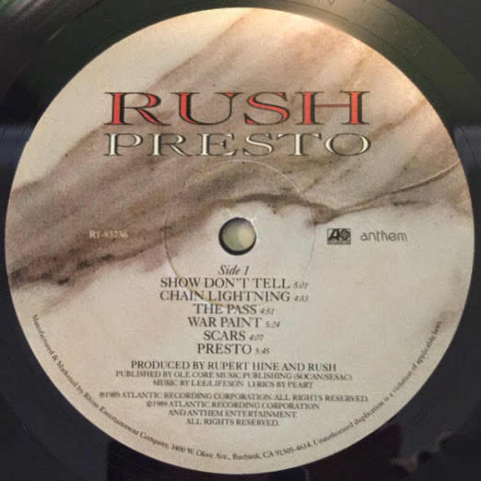 [Kollectibles] Rush: Presto (2015, Zoog remaster, USA, EX, pop/rock) [ATLANTIC]