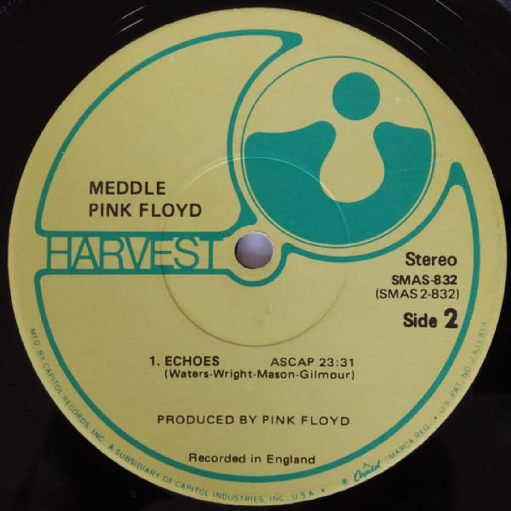 [Kollectible Vinyl] Pink Floyd: Meddle  (1971, USA, pop/rock, VG+) [SMAS-832]
