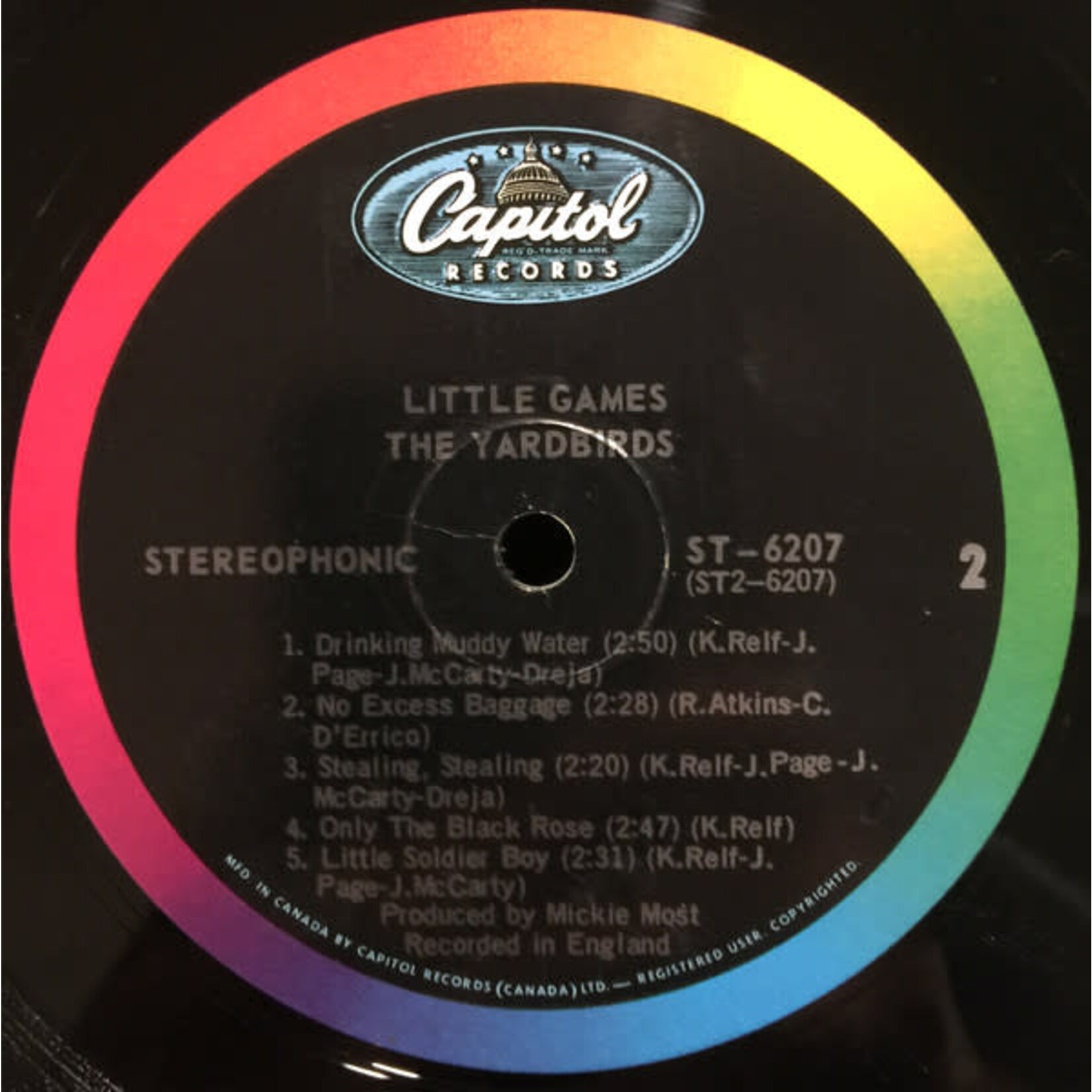 [Kollectibles] Yardbirds: Little games (1967, Canada, pop/rock, 50s/60s, capitol 6000 mono, EX) [CAPITOL]