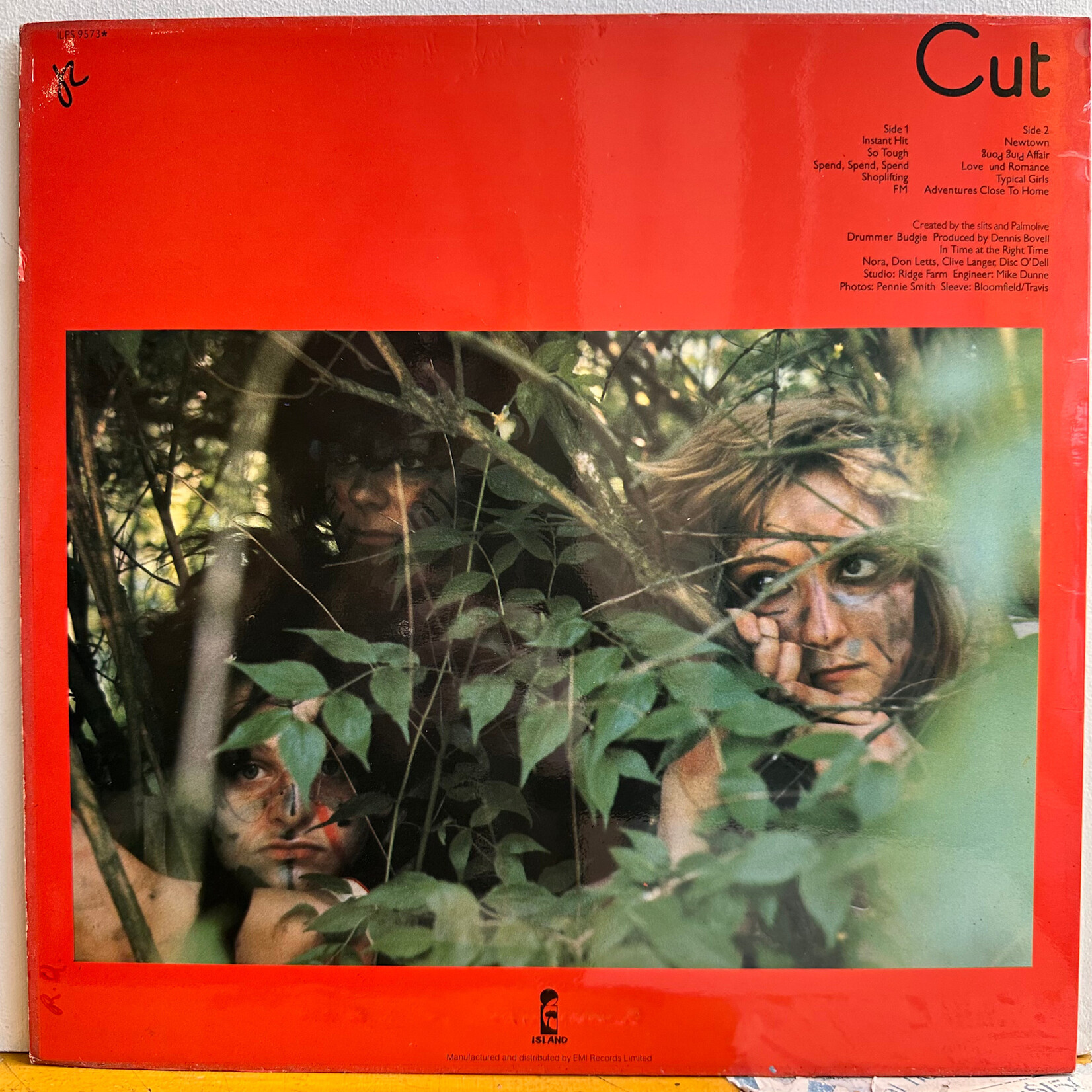 [Nick's Disk Pics] Slits: Cut (1979, UK, VG+, Punk) [ISLAND]