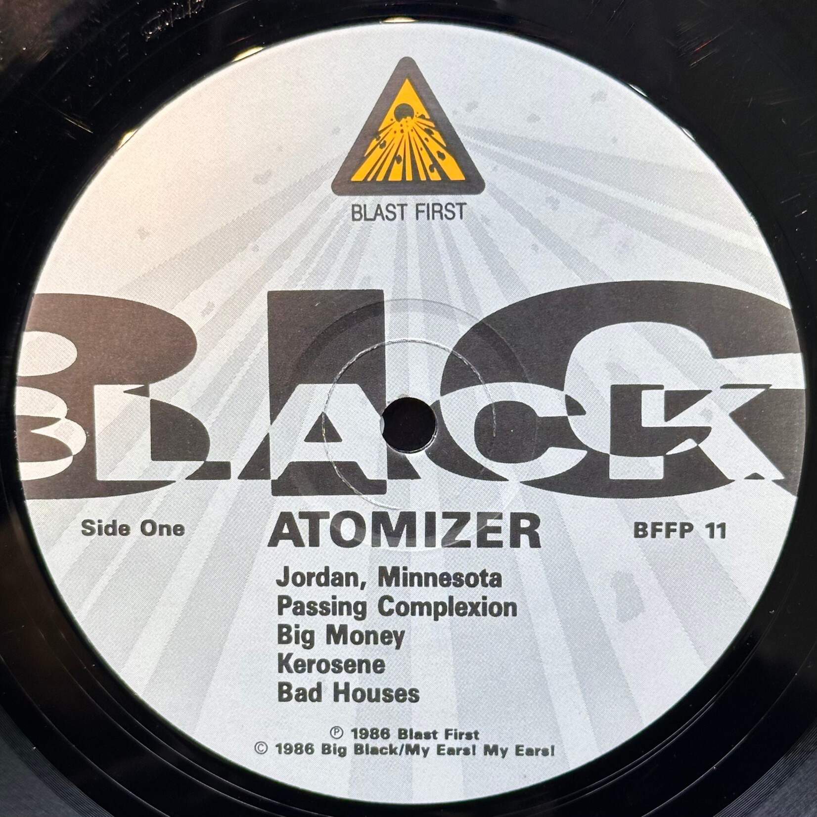 [Nick's Disk Pics] Big Black: Atomizer (1986, UK, VG+, Punk) [BLAST FIRST]