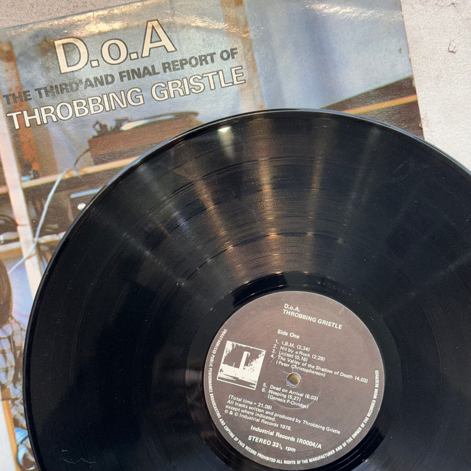 [Nick's Disk Pics] Throbbing Gristle: Third & Final Report (1978, 1st UK Press, VG+, Industrial) [INDUSTRIAL]