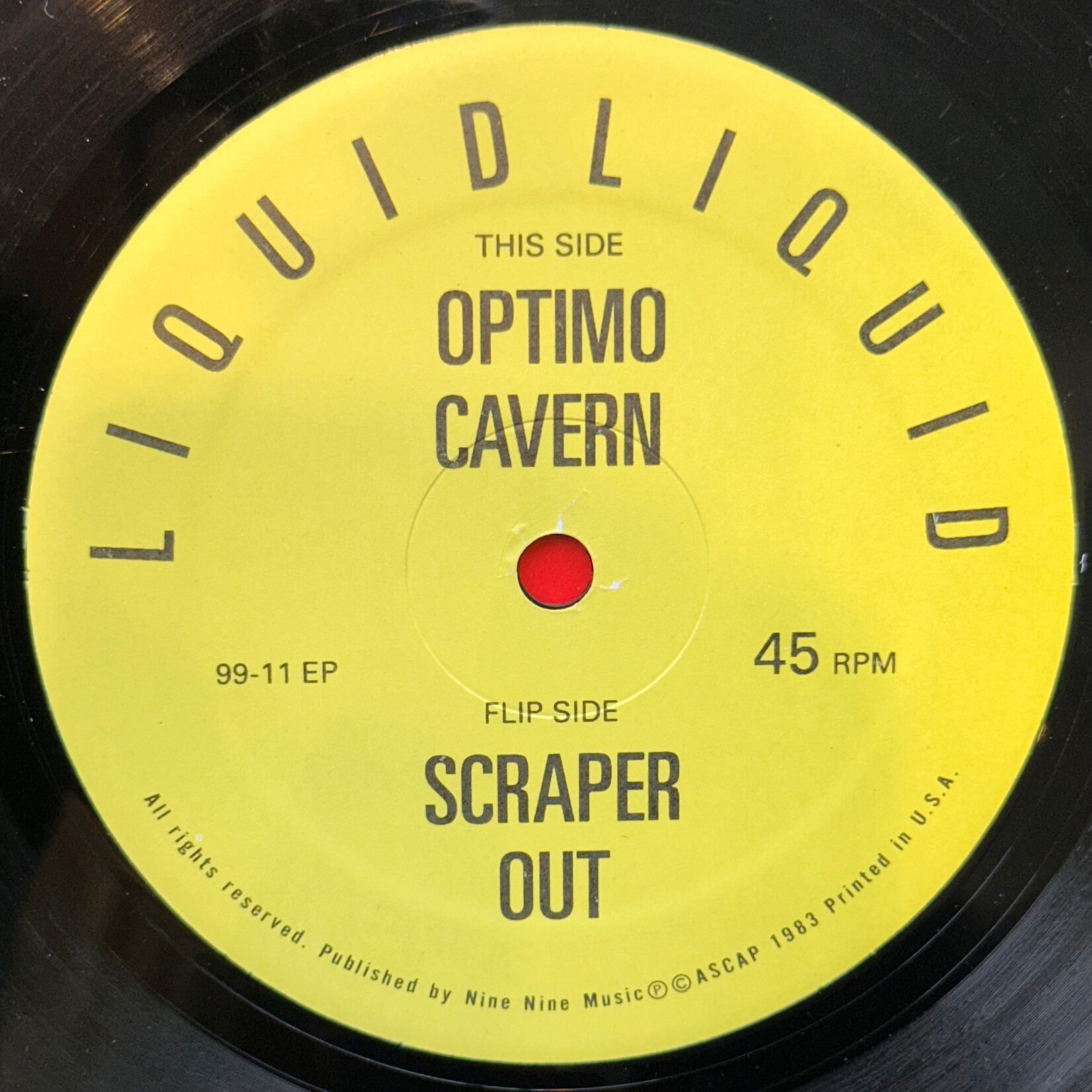 [Nick's Disk Pics] Liquid Liquid: Optimo (2005, USA, Unofficial, VG+, Experimental) [99 RECORDS]