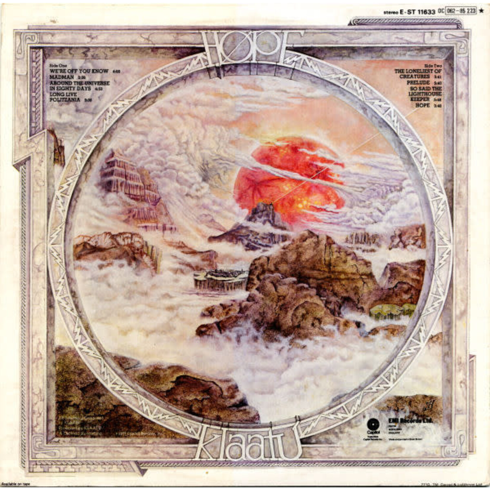 [Kollectible Vinyl] Klaatu: Hope (1977, UK, VG+, pop/rock) [CAPITOL]