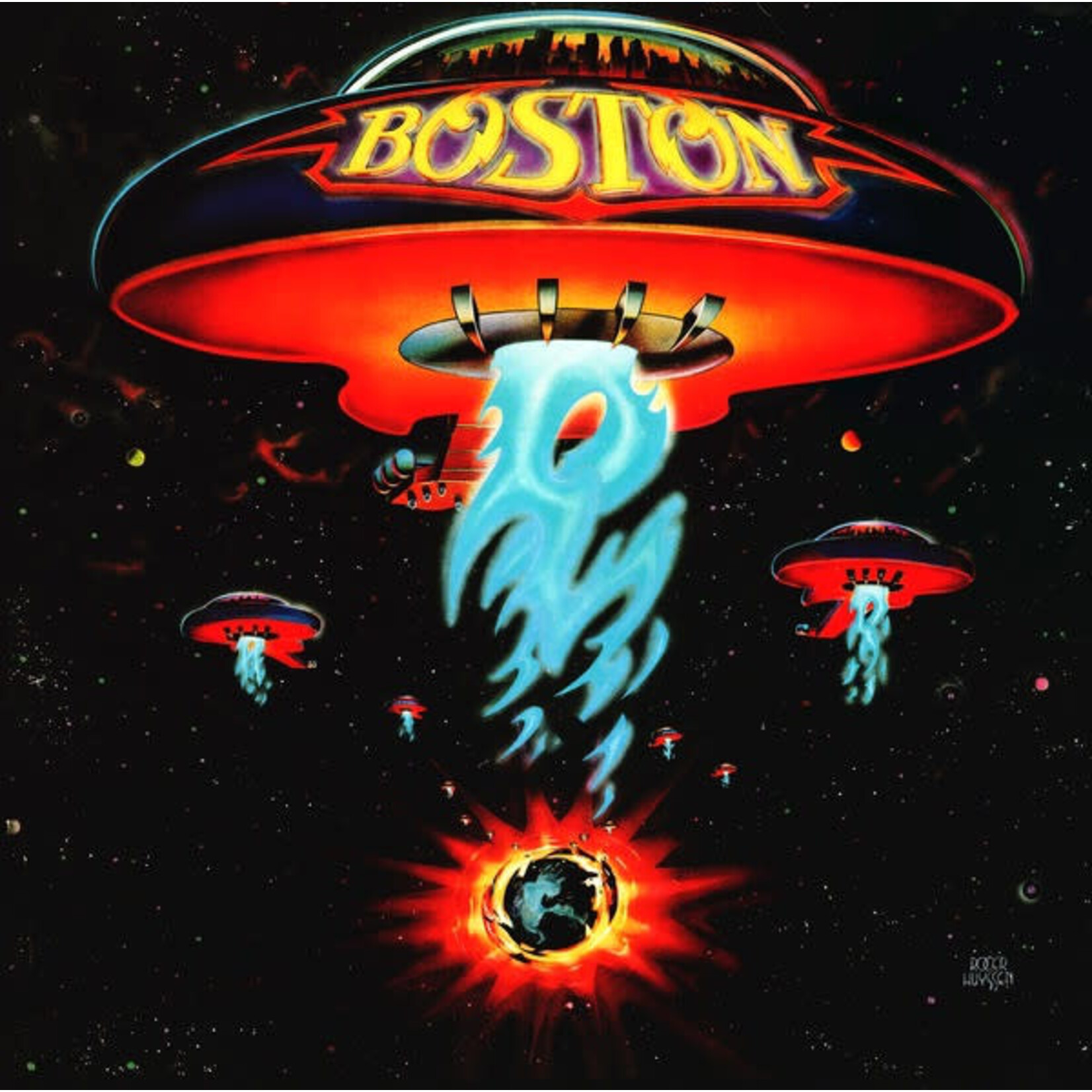 [Kollectible Vinyl] Boston: Boston ( 2017, USA, blue wax-friday music, VG+) [EPIC]