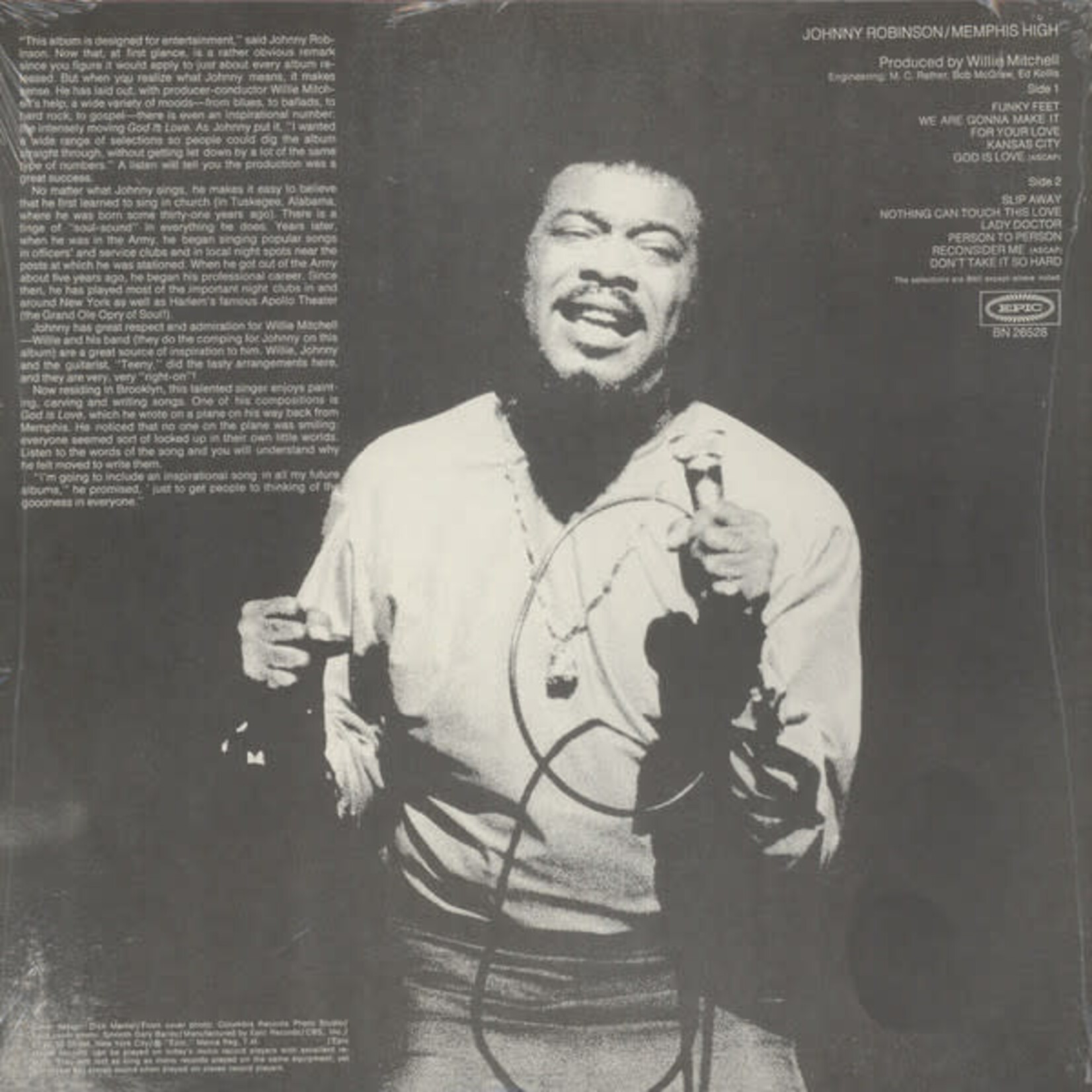 [Kollectible Vinyl] Johnny Robinson: Memphis high (1995, USA, sealed) [EPIC]