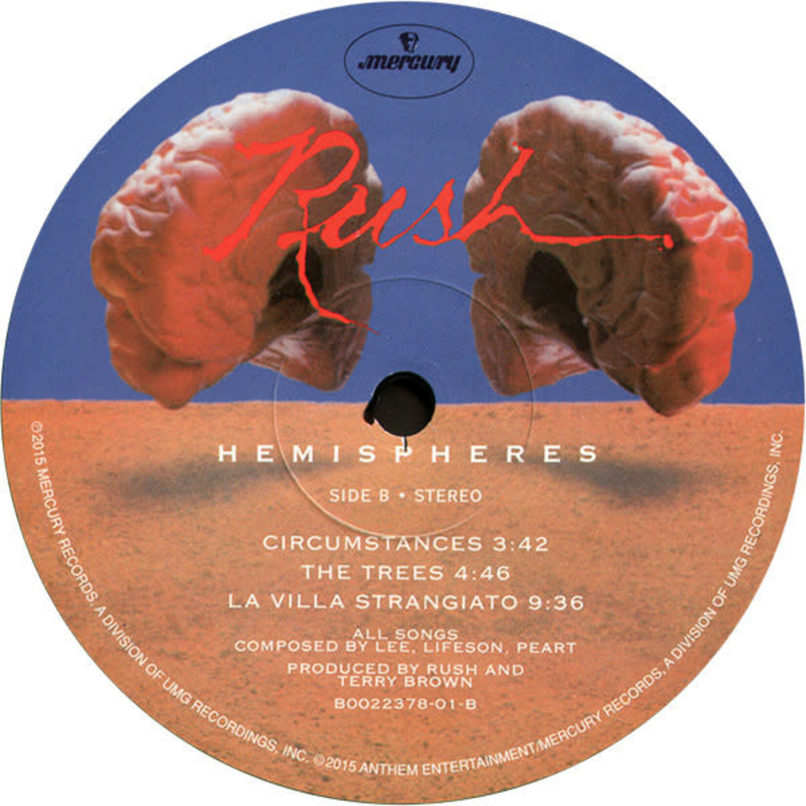 [Kollectible Vinyl] Rush: Hemispheres (2015, USA, 2009 deluxe reissue, VG+) [ANTHEM]