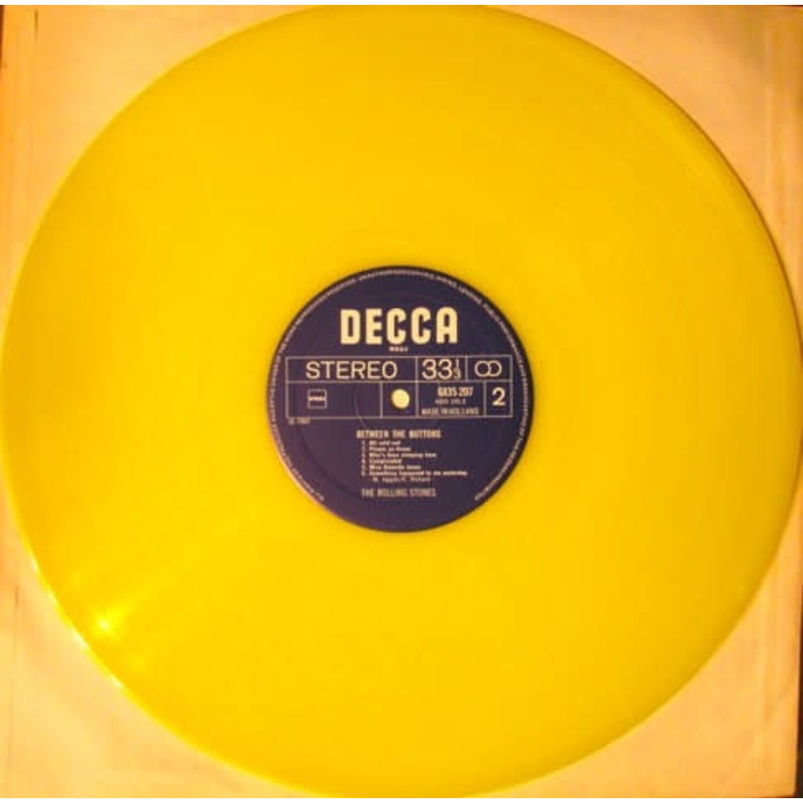 [Kollectible Vinyl] The Rolling stones: Between the buttons (1977, Netherlands, yellow wax, VG+) [DECCA]