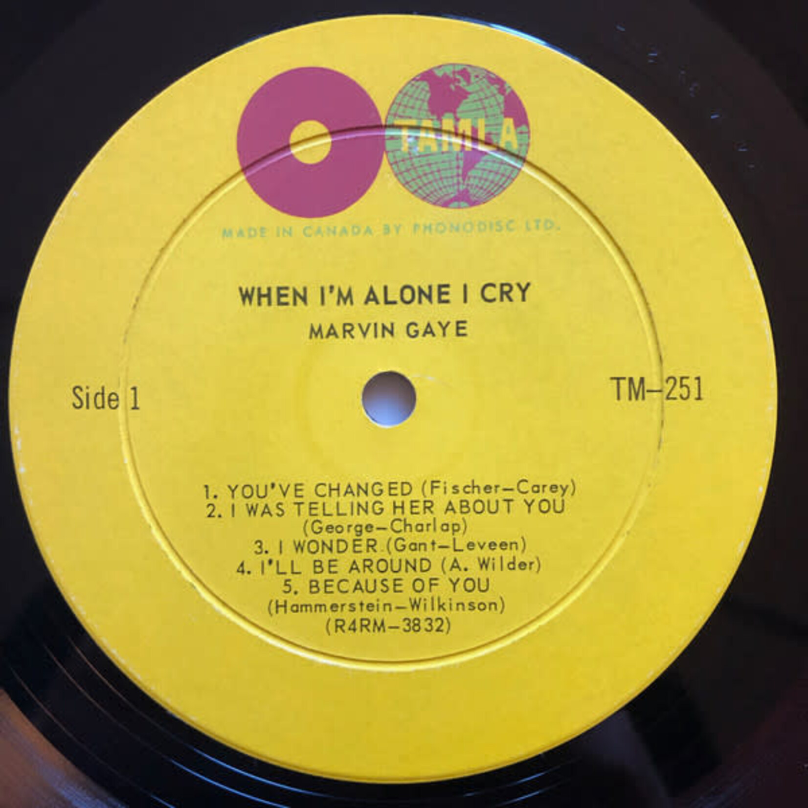 [Kollectible Vinyl] Marvin Gaye – When I'm Alone I Cry (1964, Canada, soul,  VG+) [TAMLA]