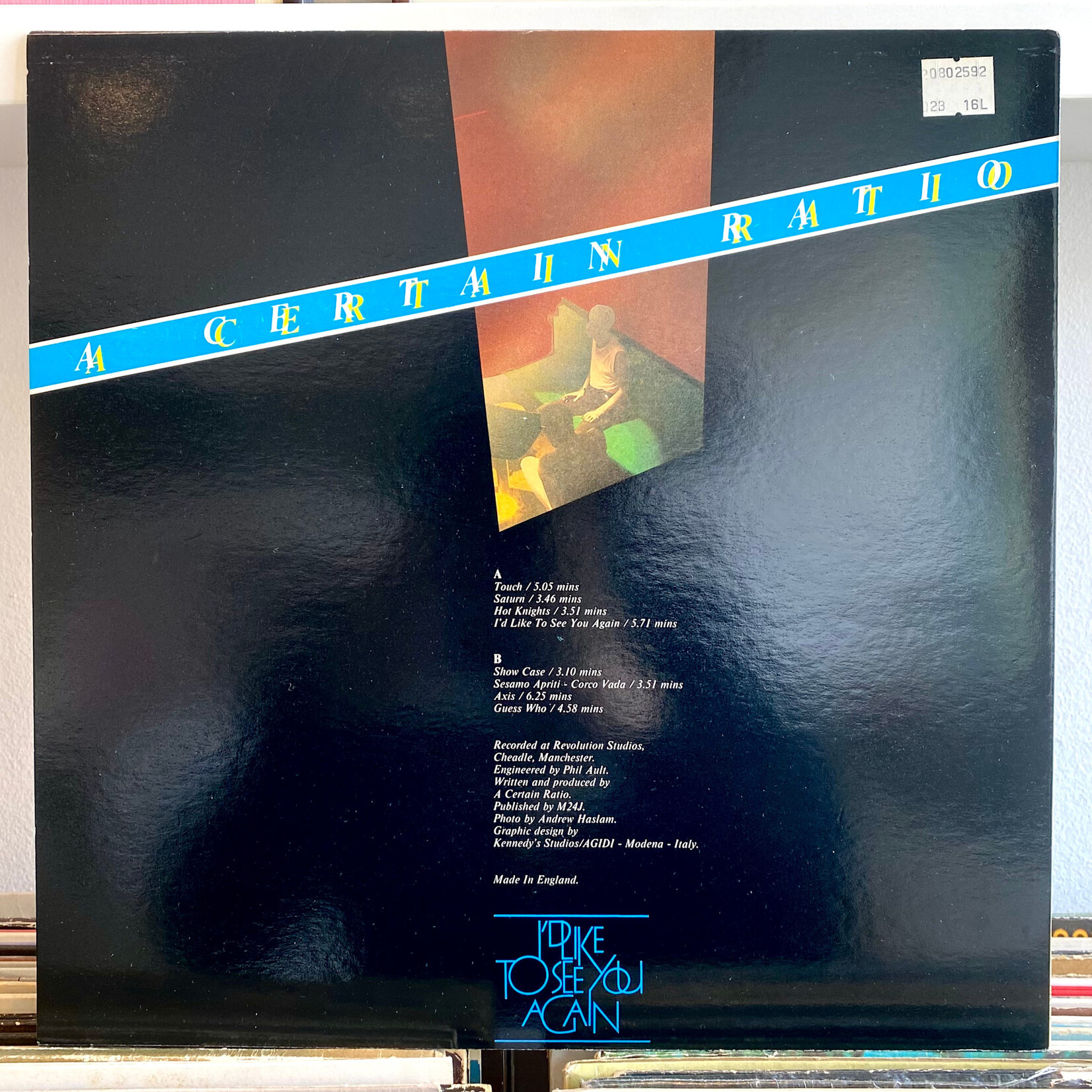 [Nick's Disk Pics] A Certain Ratio: I'd like to see you again (1982,UK, no waves, VG+) [FACT 65]