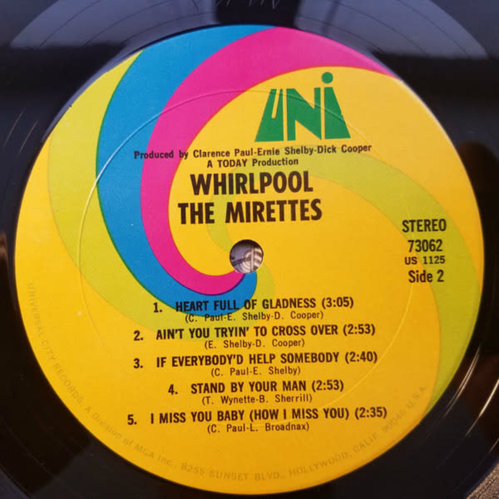 [Kollectible Vinyl] The Mirettes: Whirlpool (1969, USA,Vg+) [UNI RECORDS]