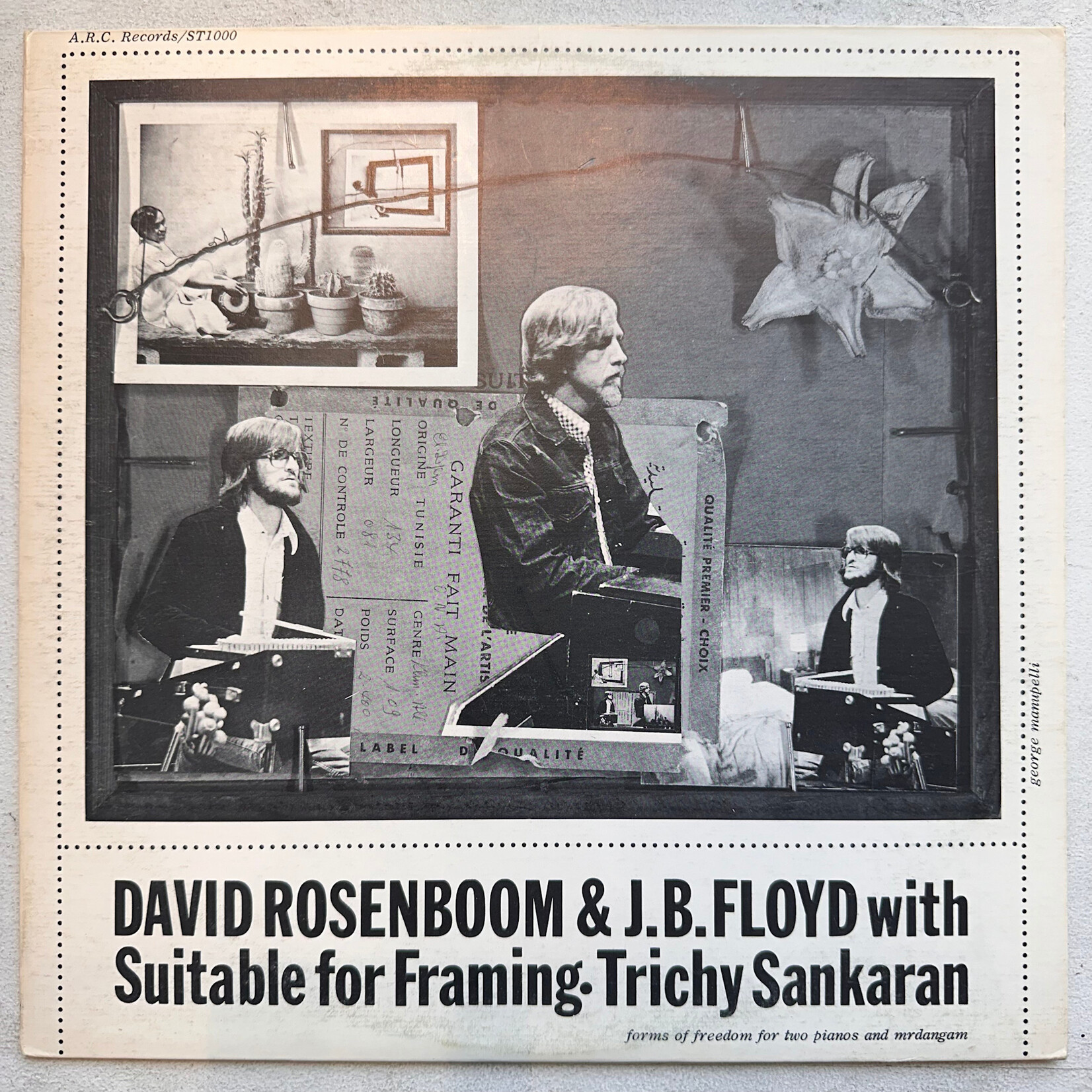 [Nick's Disk Pics] Rosenboom, David & J. B. Floyd: Suitable For Framing (1975, Canada, VG+) [A.R.C]