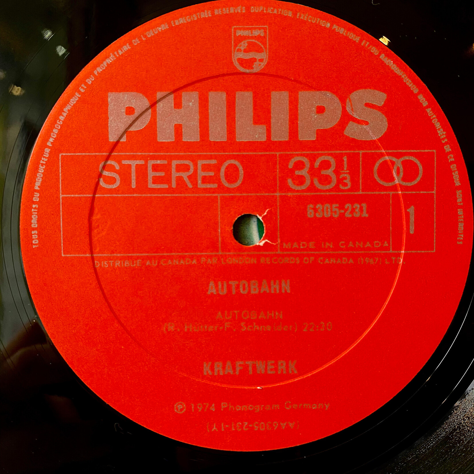 [Nick's Disk Pics] Kraftwerk: Autobahn (1974, Canada, VG+)[PHILIPS]