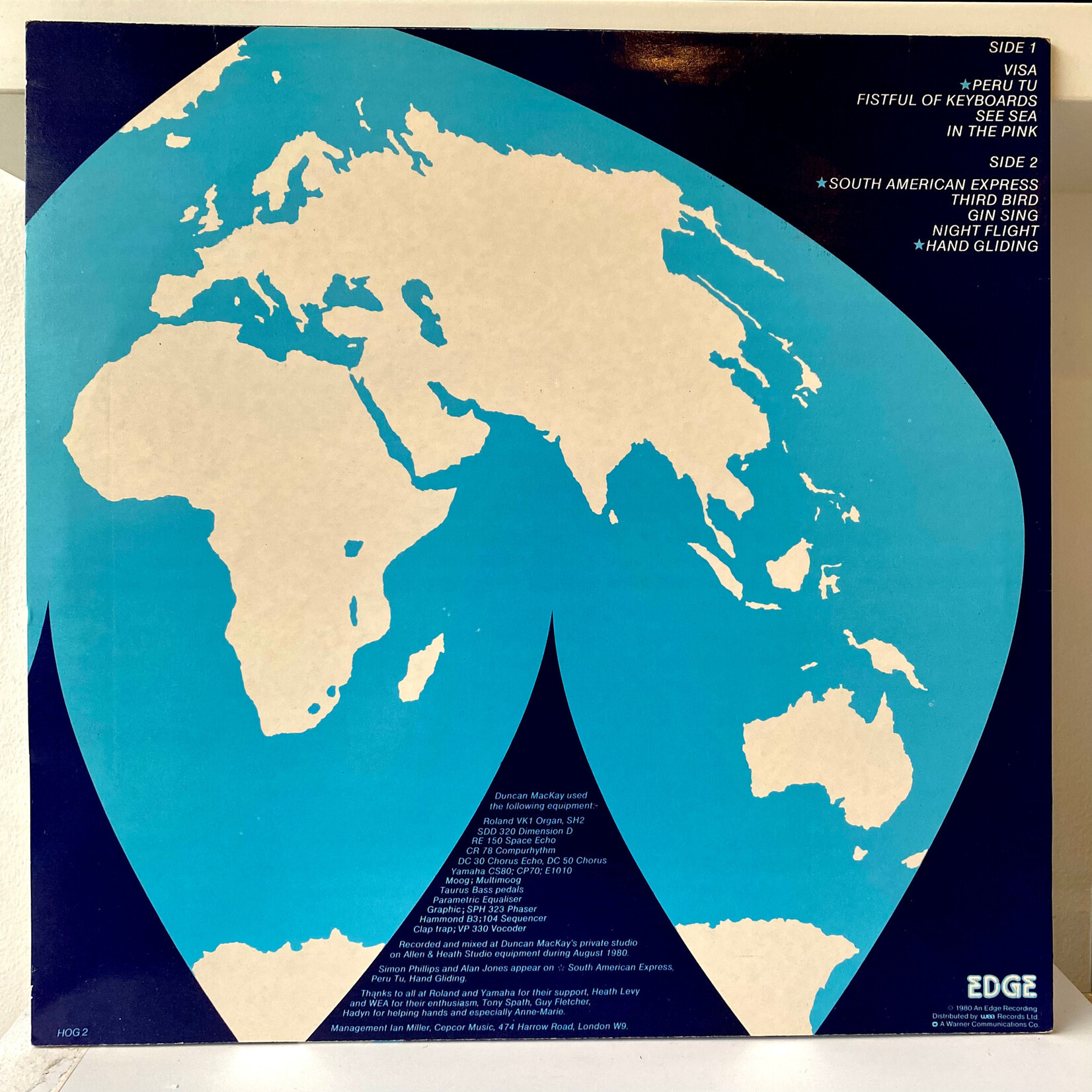 [Nick's Disk Pics] Mackay, Duncan: Visa (1980, UK, Ex)[EDGE]