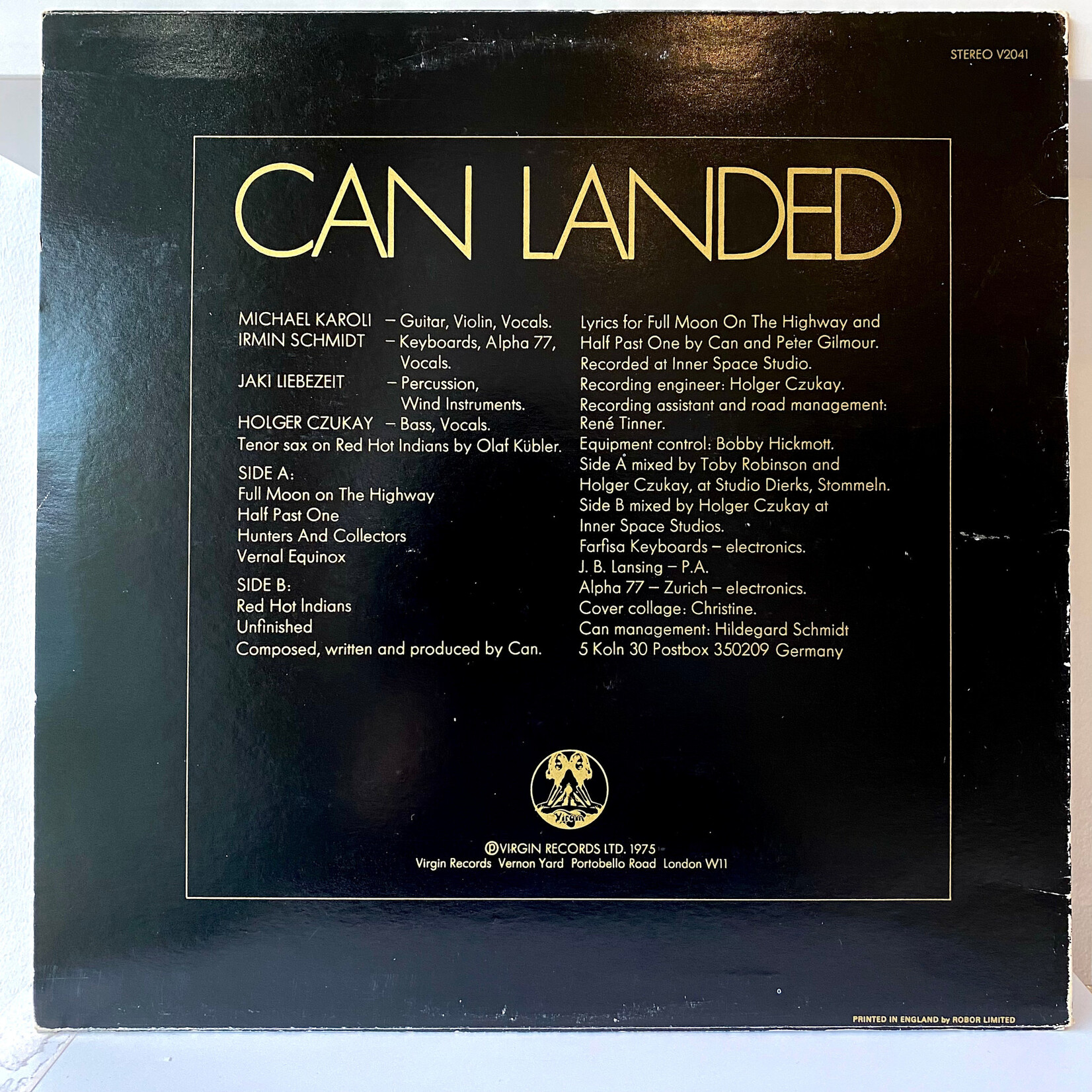 [Nick's Disk Pics] Can: Landed (1975, UK, Ex)[VIRGIN]