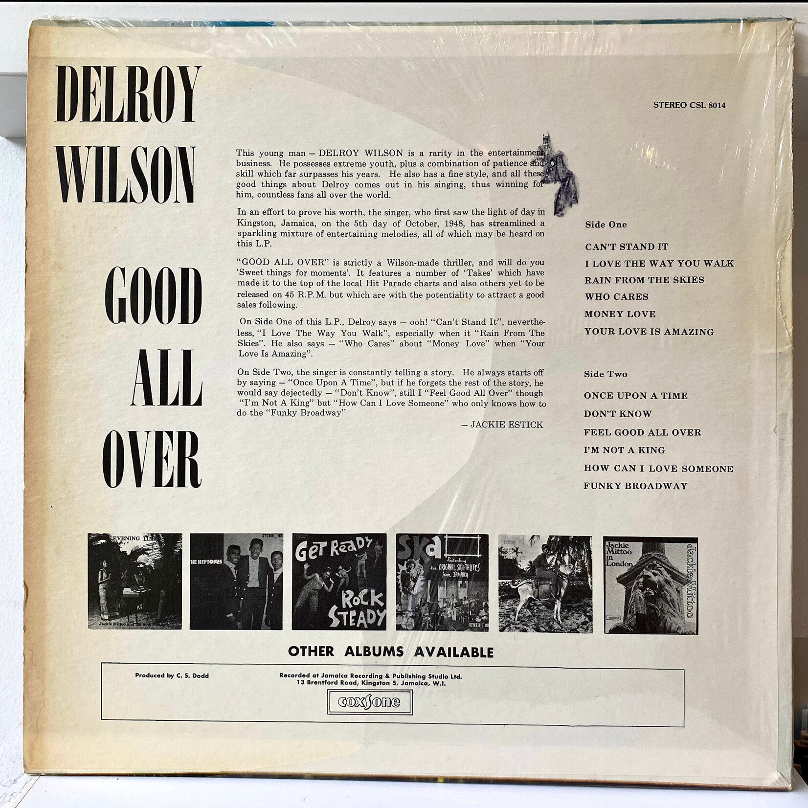 [Nick's Disk Pics] Wilson, Delroy: Good All Over (70's, Jamaica, VG+)[STUDIO ONE]