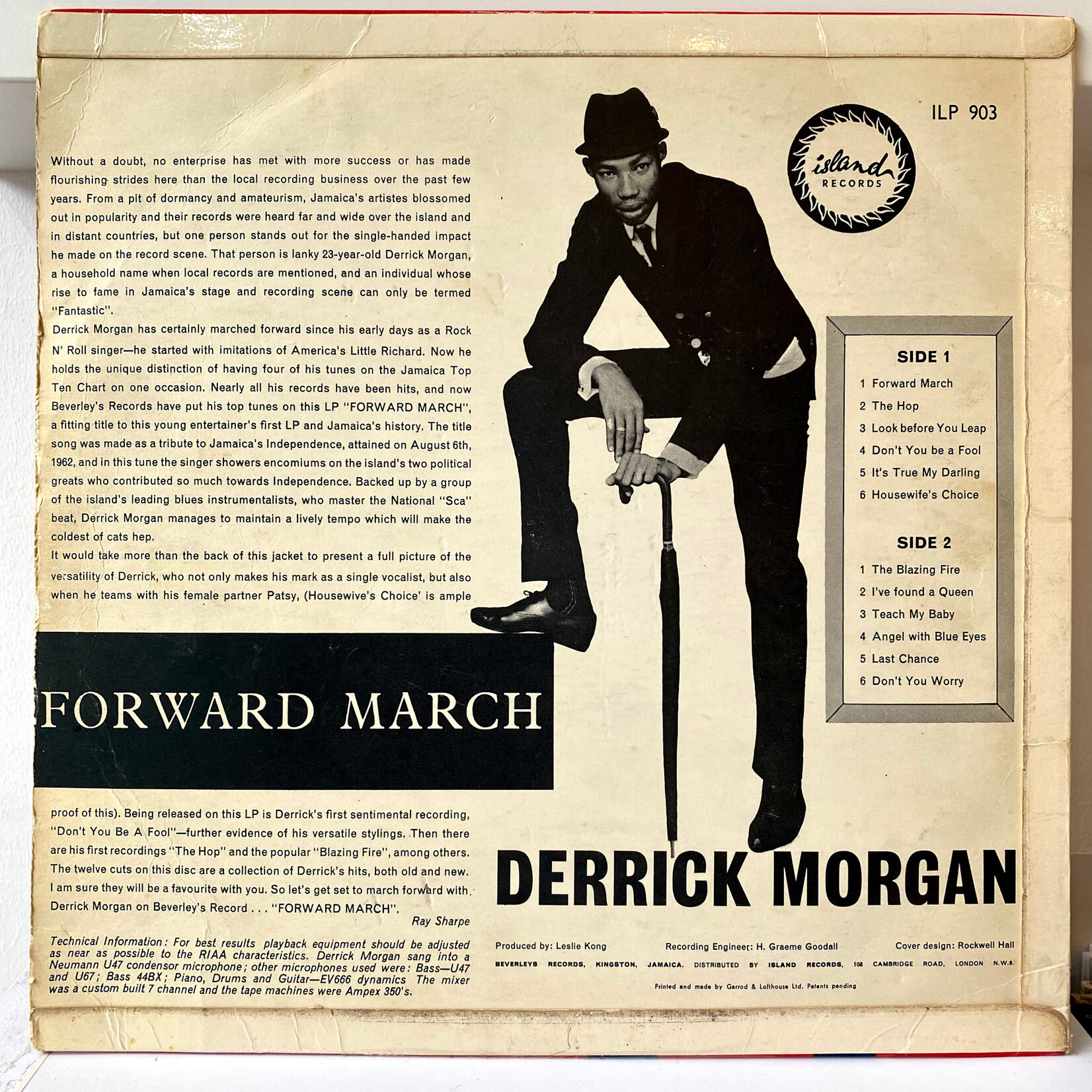 [Nick's Disk Pics] Morgan, Derrick: Forward March! (1962, UK, VG)[ISLANDS RECORDS]