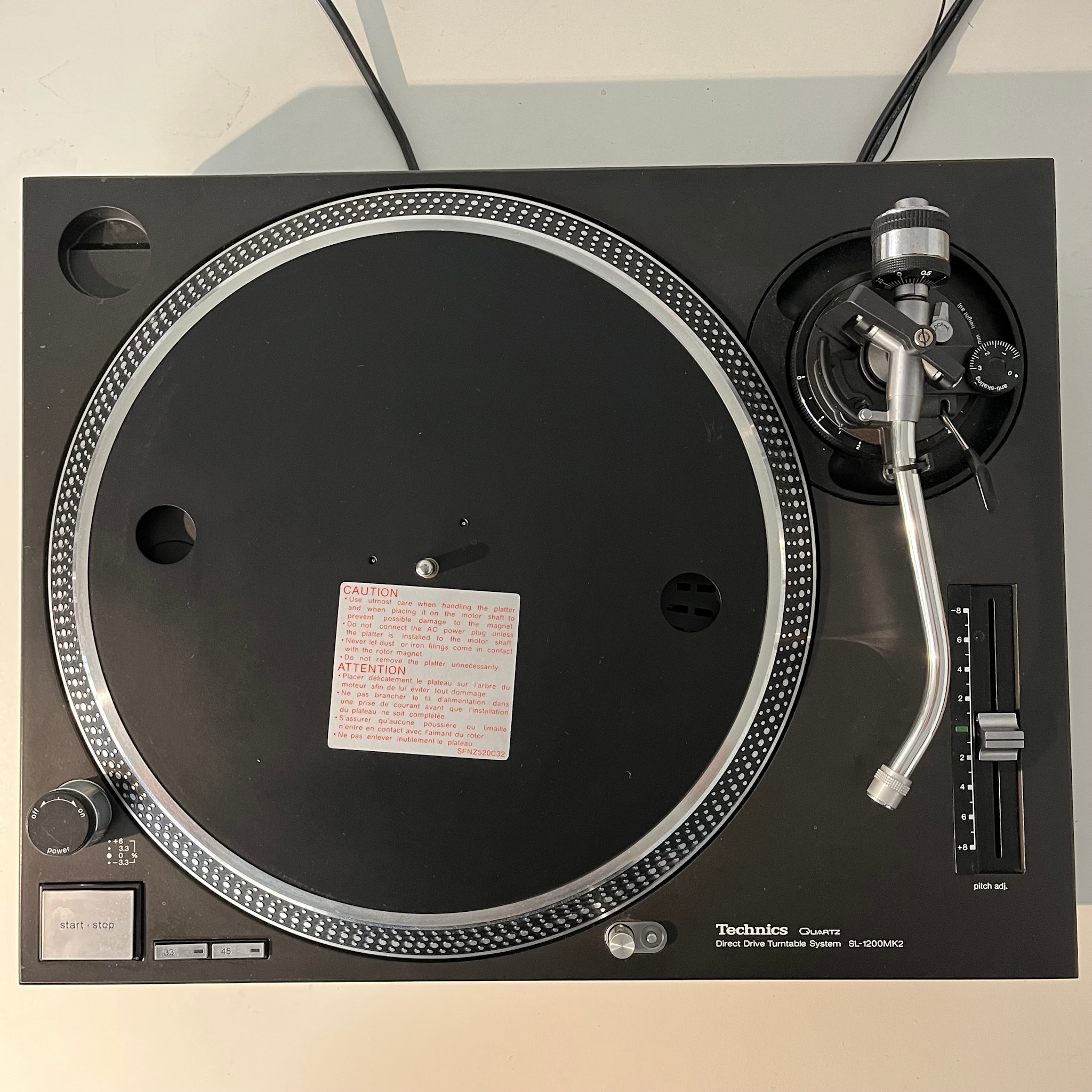 TECHNICS sl1200mk3d ② Technics SL1200MK3D Direct Drive Turntable