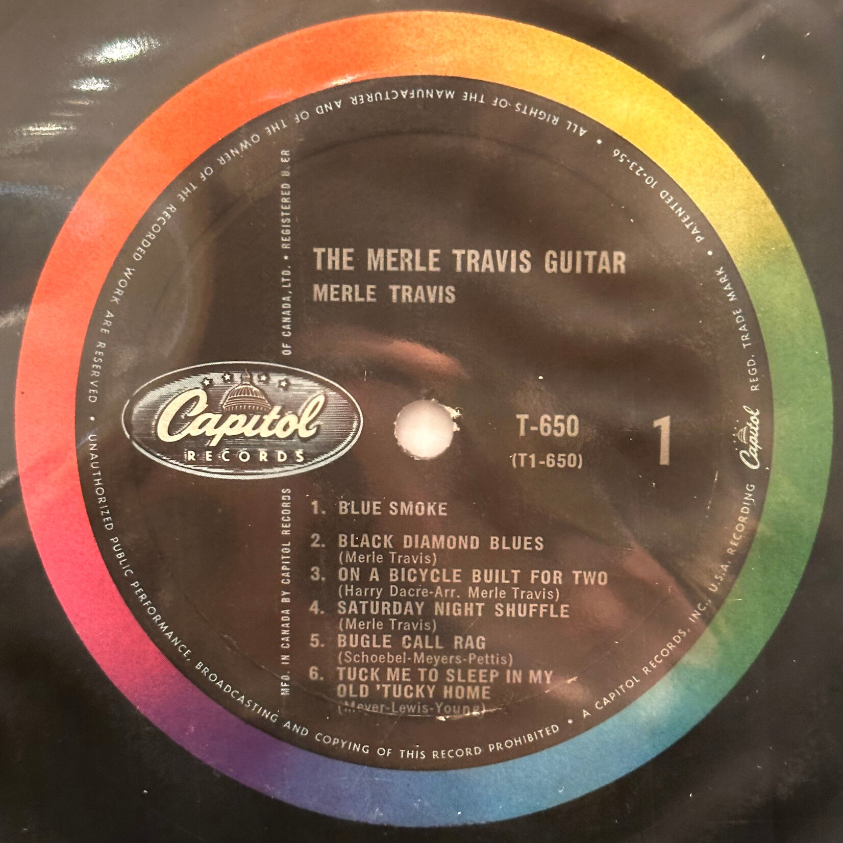 [Nick's Disk Pics] Travis, Merle: The Travis Merle Guitar (1956, USA, VG+) [CAPITOL]