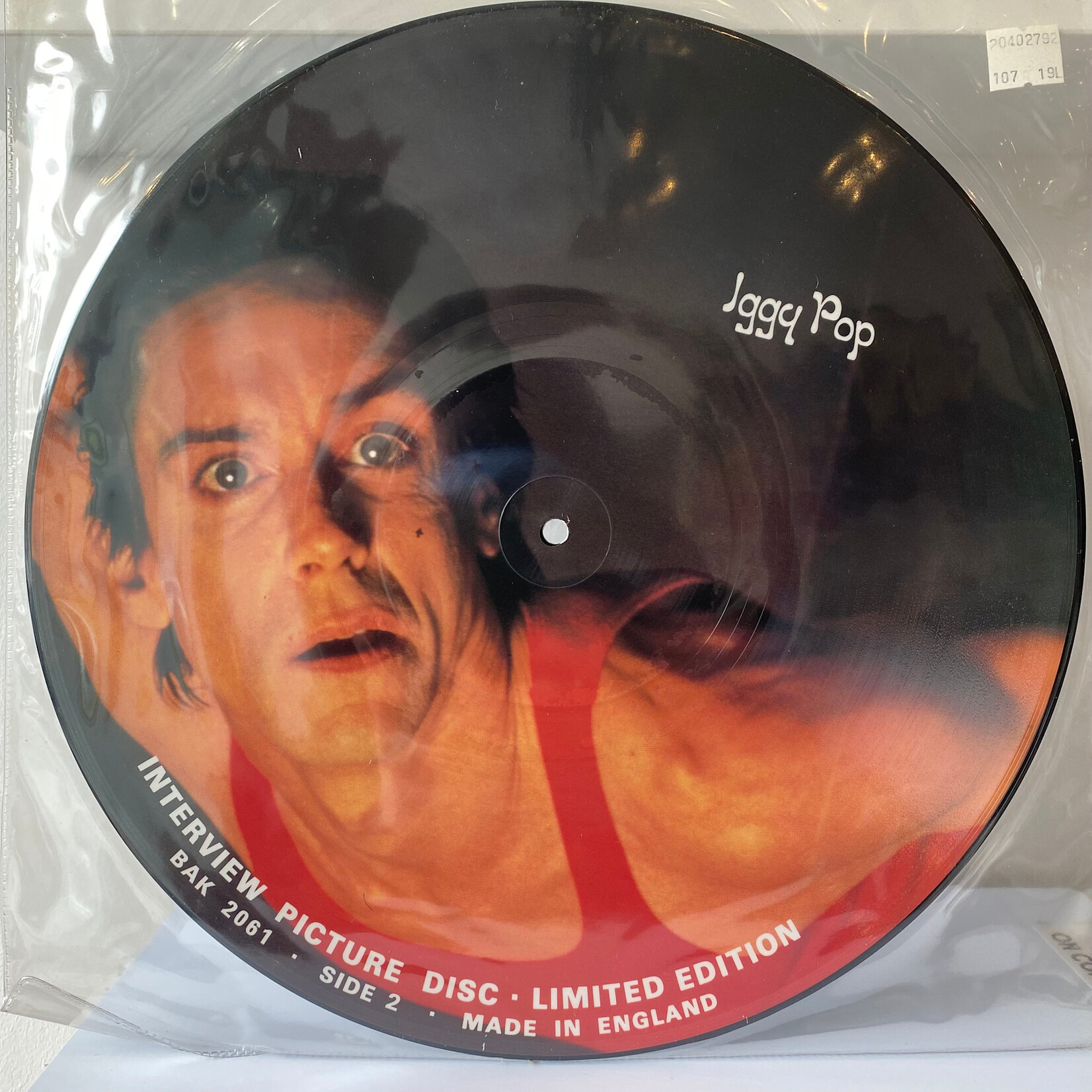 Pop, Iggy: Limited Edition Interview Picture Disc (1987, UK, VG+) [BAKTABAK]