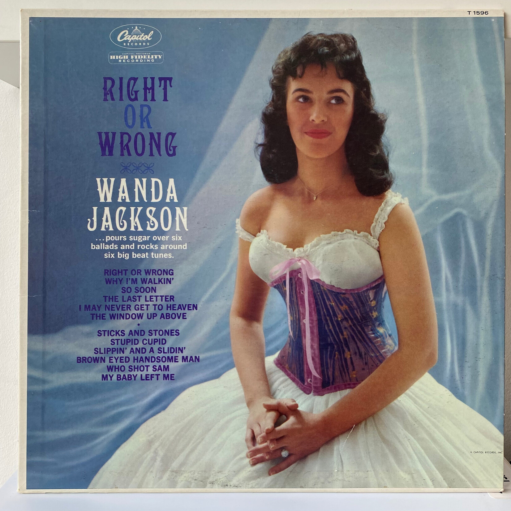 [Nick's Disk Pics] Jackson, Wanda: Right Or Wrong (1961, Canada, VG+) [CAPITOL]