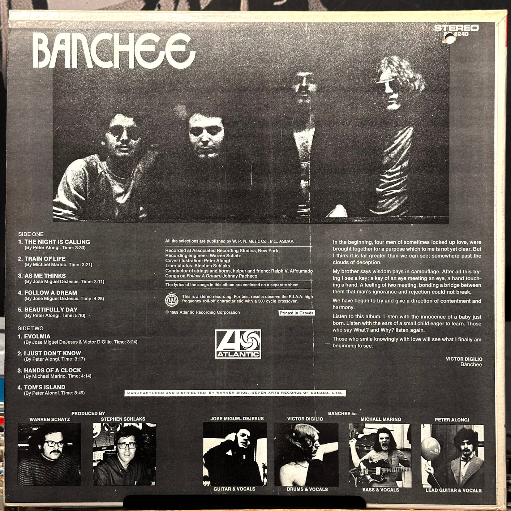 [Nick's Disk Pics] Banchee: self-titled (1969, Canada, VG+) [ATLANTIC]