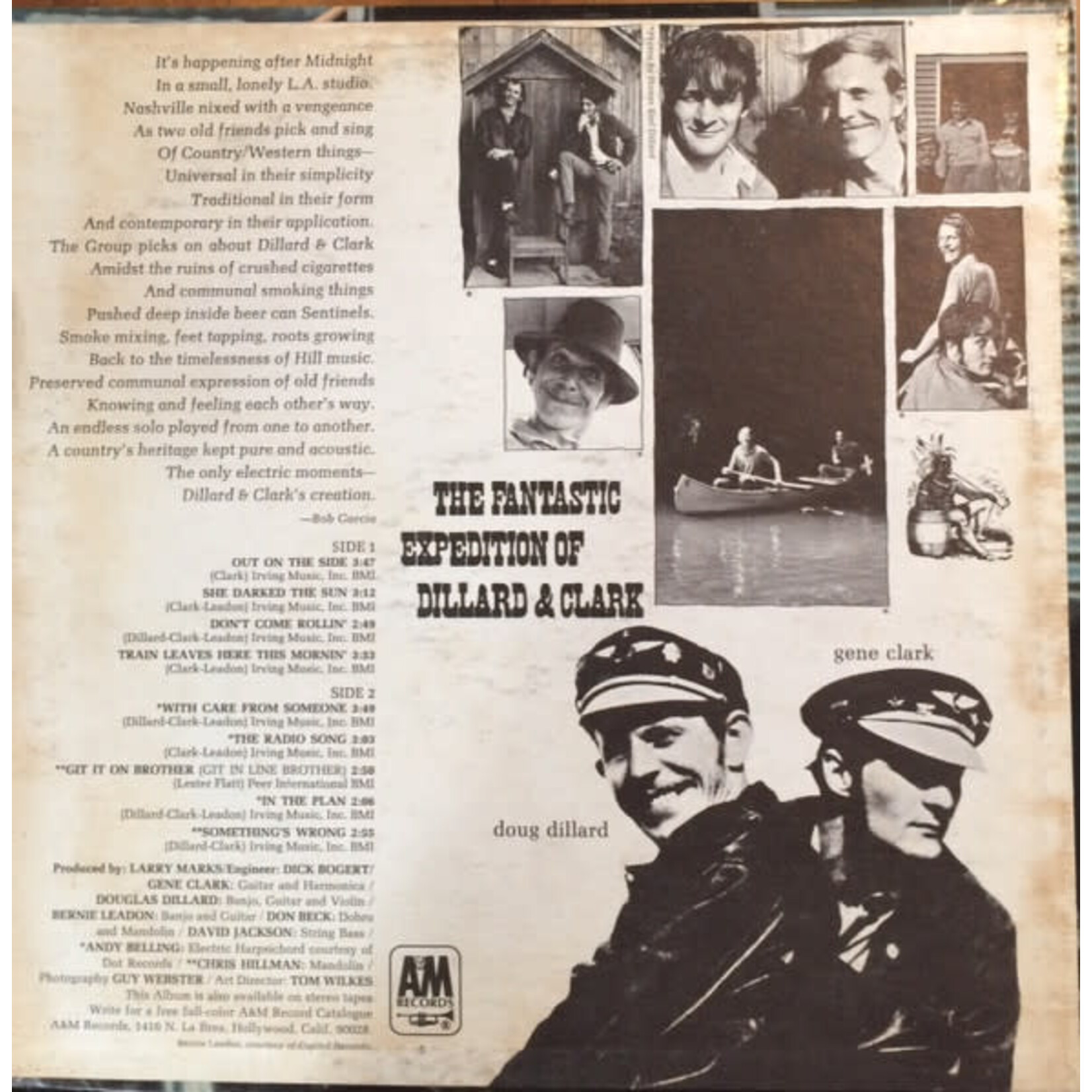 [Nick's Disk Pics] Dillard, Doug & Gene Clark: The Fantastic Expedition of Dillard & Clark (1968, Canada, VG+) [A&M]