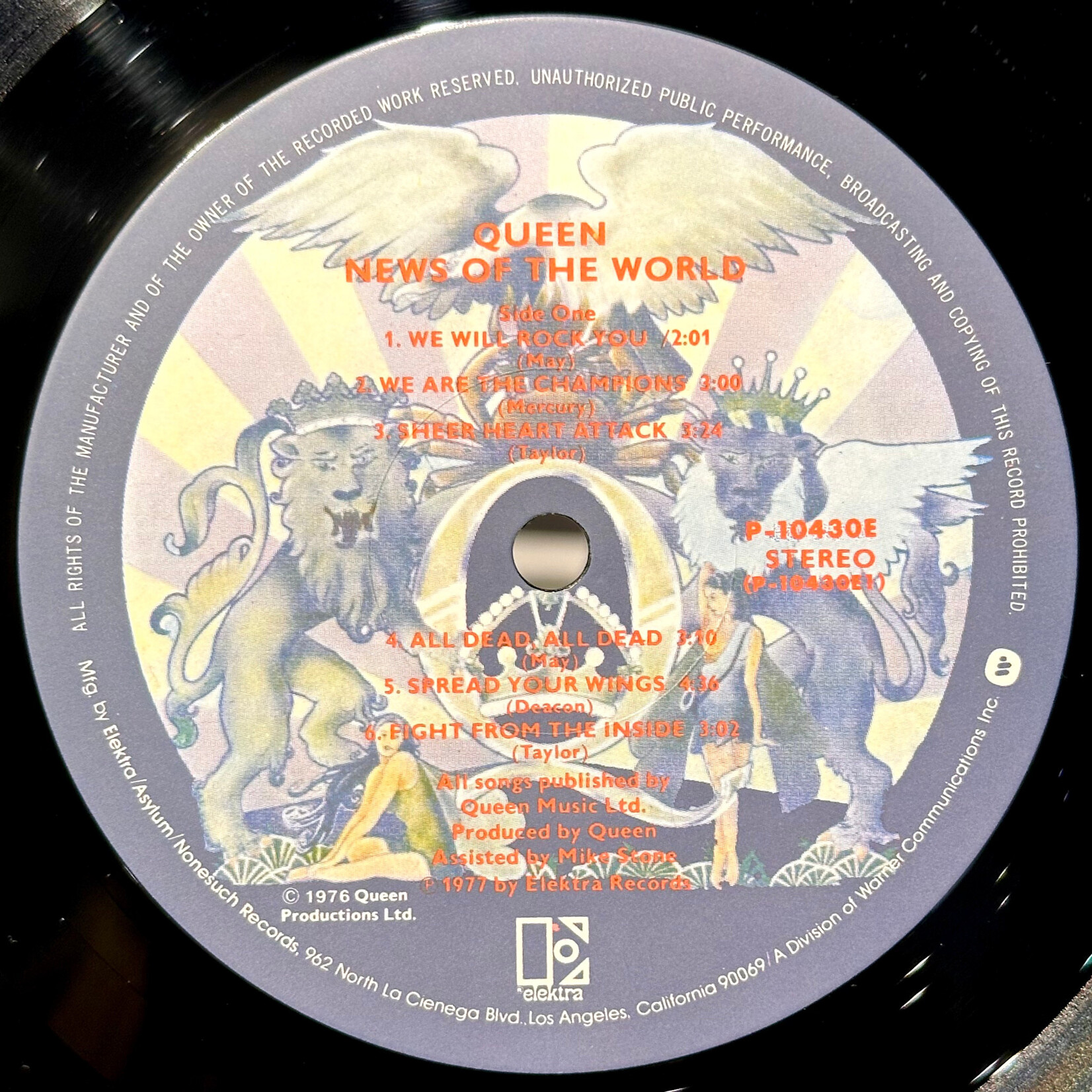 [Nick's Disk Pics] Queen: News of The New World (1977, Japan, Ex)[ELEKTRA]