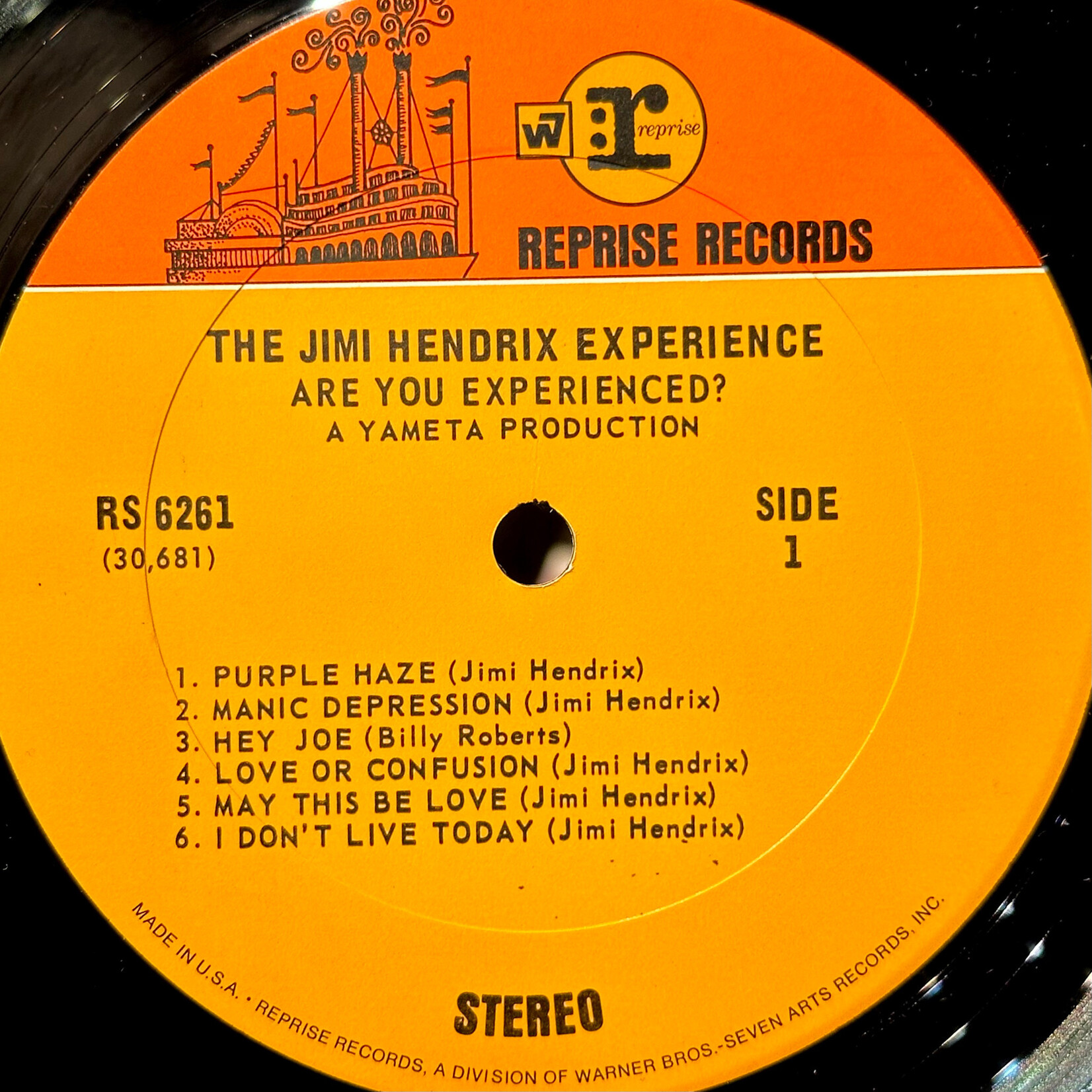 [Nick's Disk Pics] Hendrix, Jimi(Experience): Are You Experienced? (1968, USA, VG+)[REPRISE]
