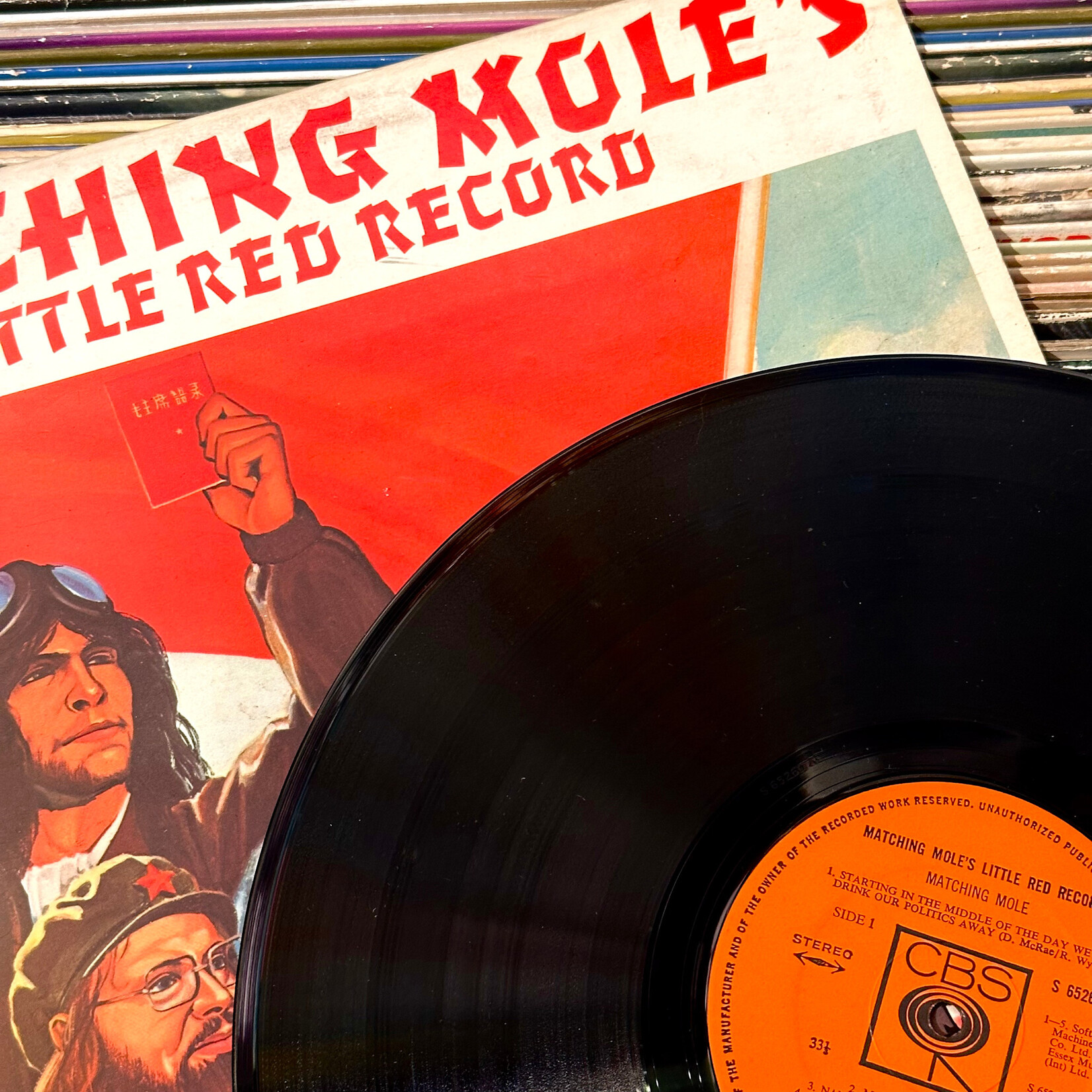 [Nick's Disk Pics] Matching Mole: Matching Mole's Little Red Record ( 1972, UK, VG+) [CBS]