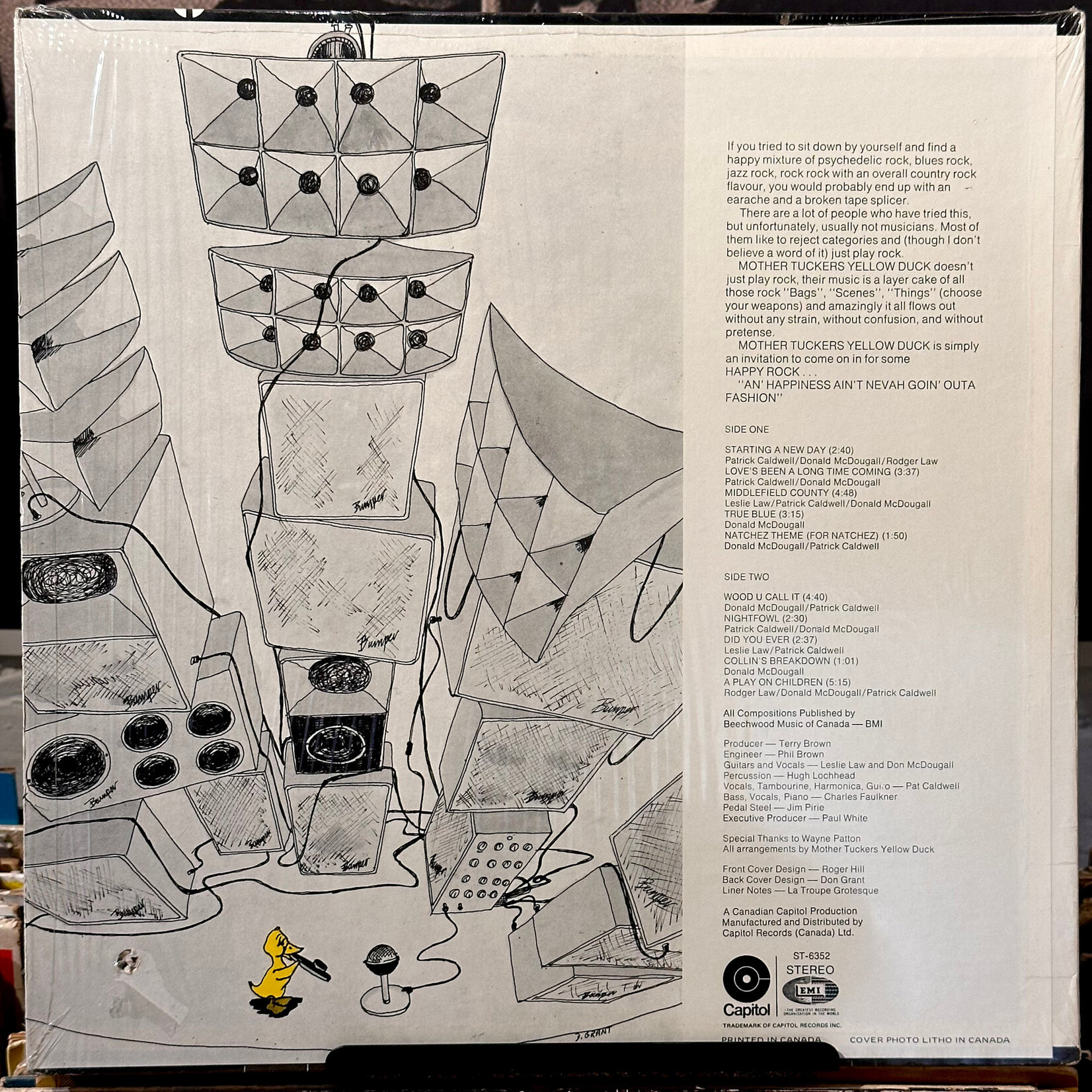 [Nick's Disk Pics] Mother Tuckers Yellow Duck: Starting A New Day (1970, Canada, VG+) [CAPITOL]