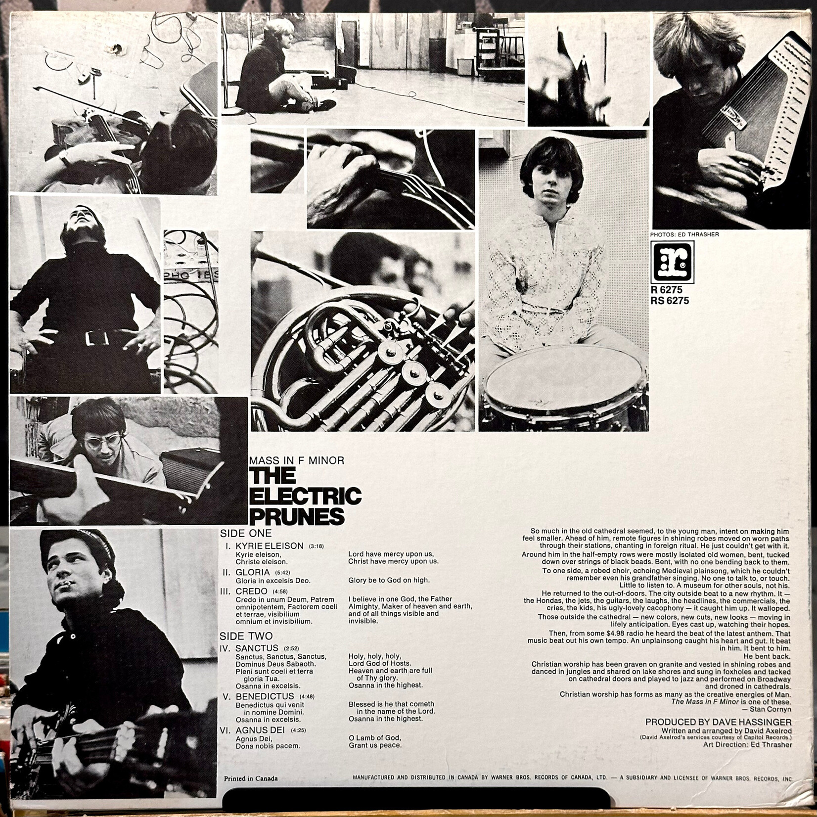 [Nick's Disk Pics] Electric Prunes: Mass in F Minor (1967, Canada, VG+) [ REPRISE ]