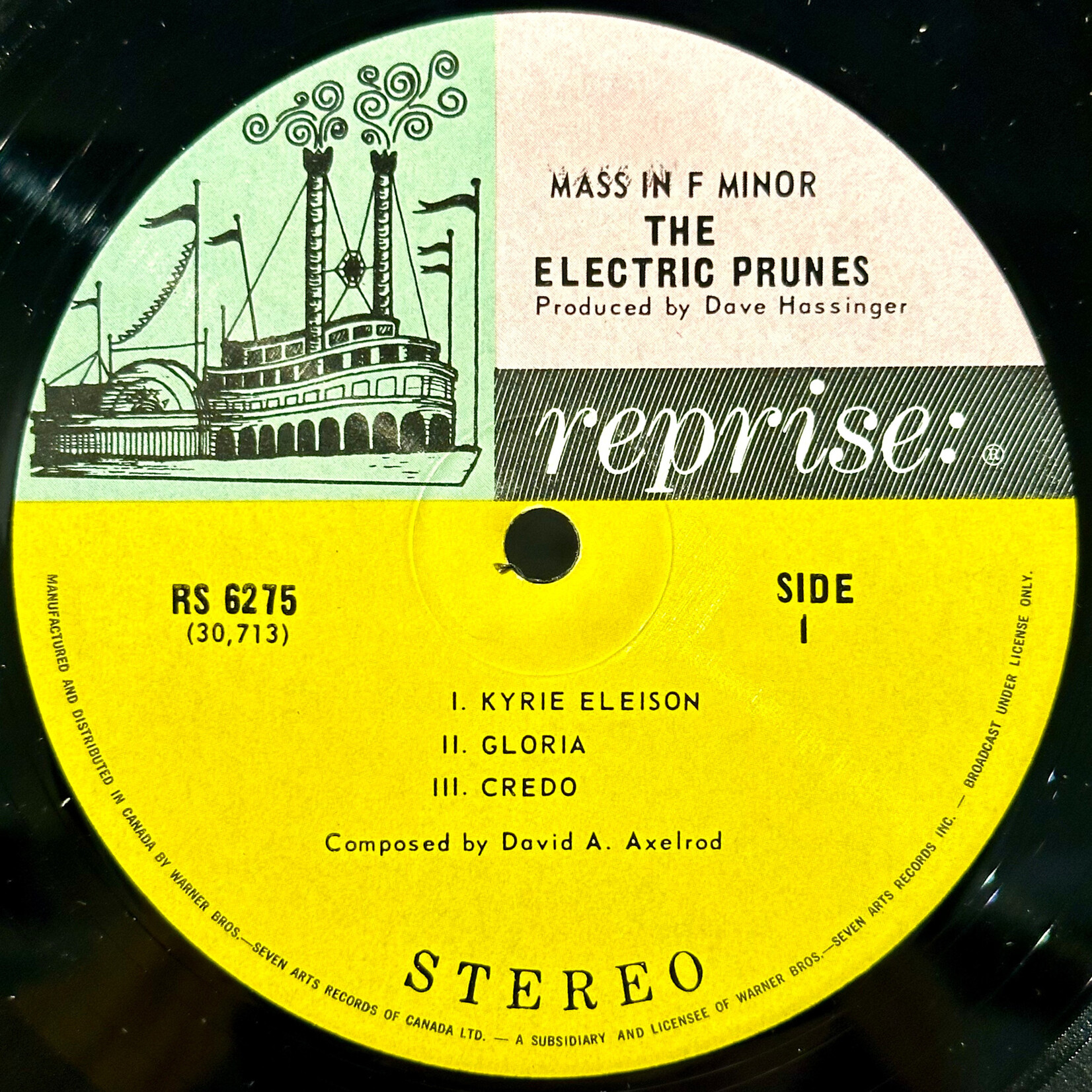 [Nick's Disk Pics] Electric Prunes: Mass in F Minor (1967, Canada, VG+) [ REPRISE ]