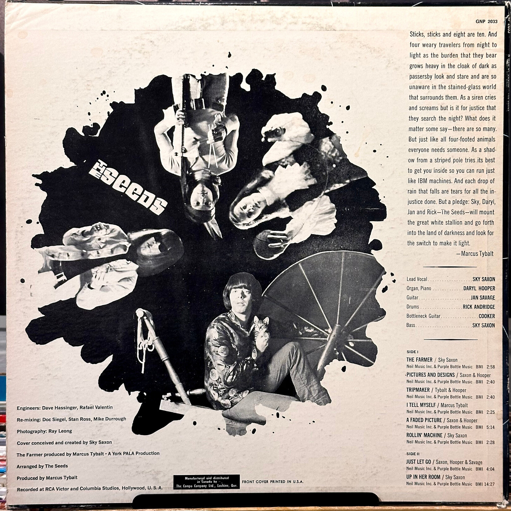 [Nick's Disk Pics] Seeds: A Web of Sound (1966, Canada, VG) [CRESCENDO]
