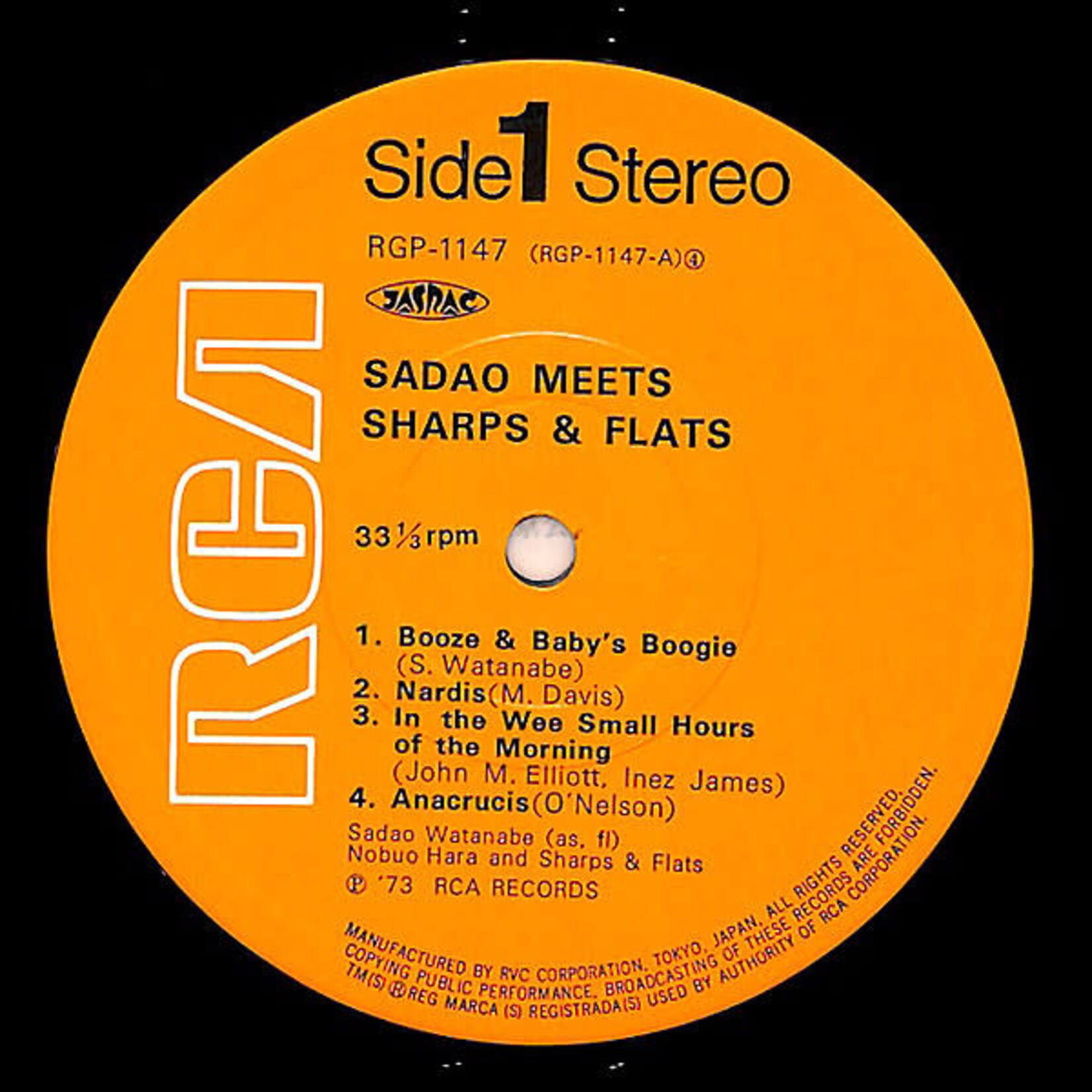 Watanabe, Sadao: Sadao Meets Sharps & Flats (W/ OBI & INSERT) [JAPANESE VINTAGE]